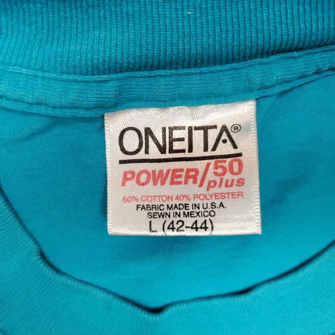 Vintage VINTAGE Oneita T Shirt L Lolo Forest superior St Regis MT 90s Single Stitch Fire Bison Mens L Green Solid Crew Neck Cotton Blend Jersey Graphic Print Size US L / EU 52-54 / 3 - 5 Thumbnail
