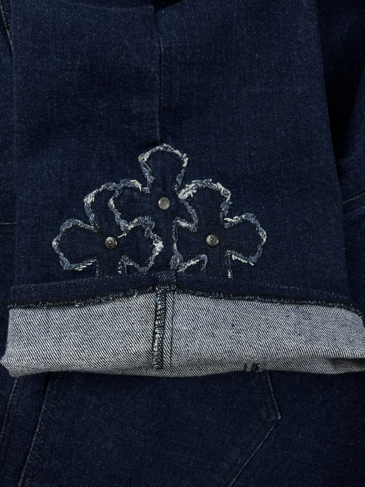 Chrome Hearts Chrome Hearts Cemetery Denim Patch Flared Stretch Jeans Size 32" / US 10 / IT 46 - 16 Thumbnail