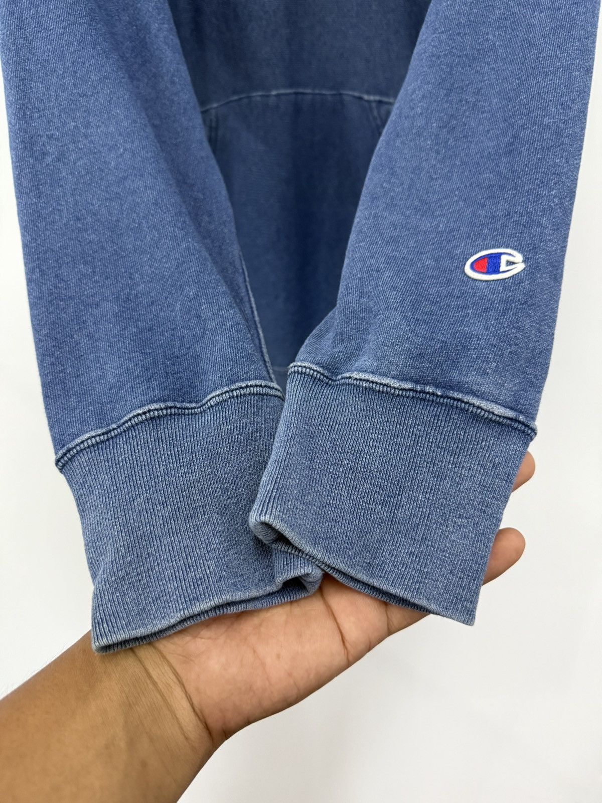 Champion × Hypebeast 🔥 Champion Reverse Weave Indigo Blue Sweat Hoodie - M Size M / US 6-8 / IT 42-44 - 5 Thumbnail