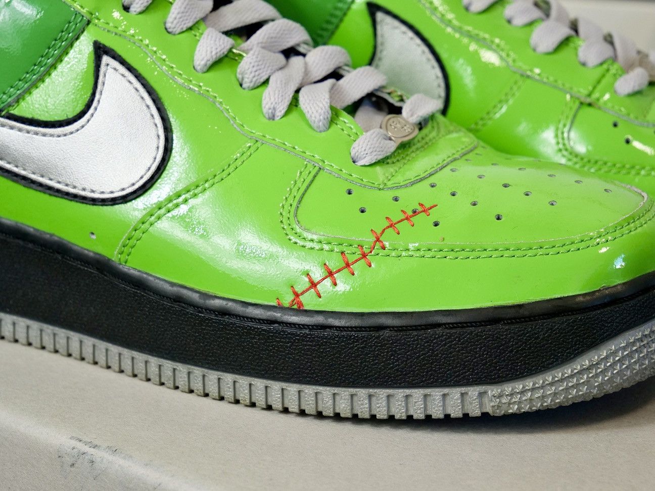 Nike Like New Nike Air Force AF1 QS Halloween Frankenstein Size US 9 / EU 42 - 10 Thumbnail
