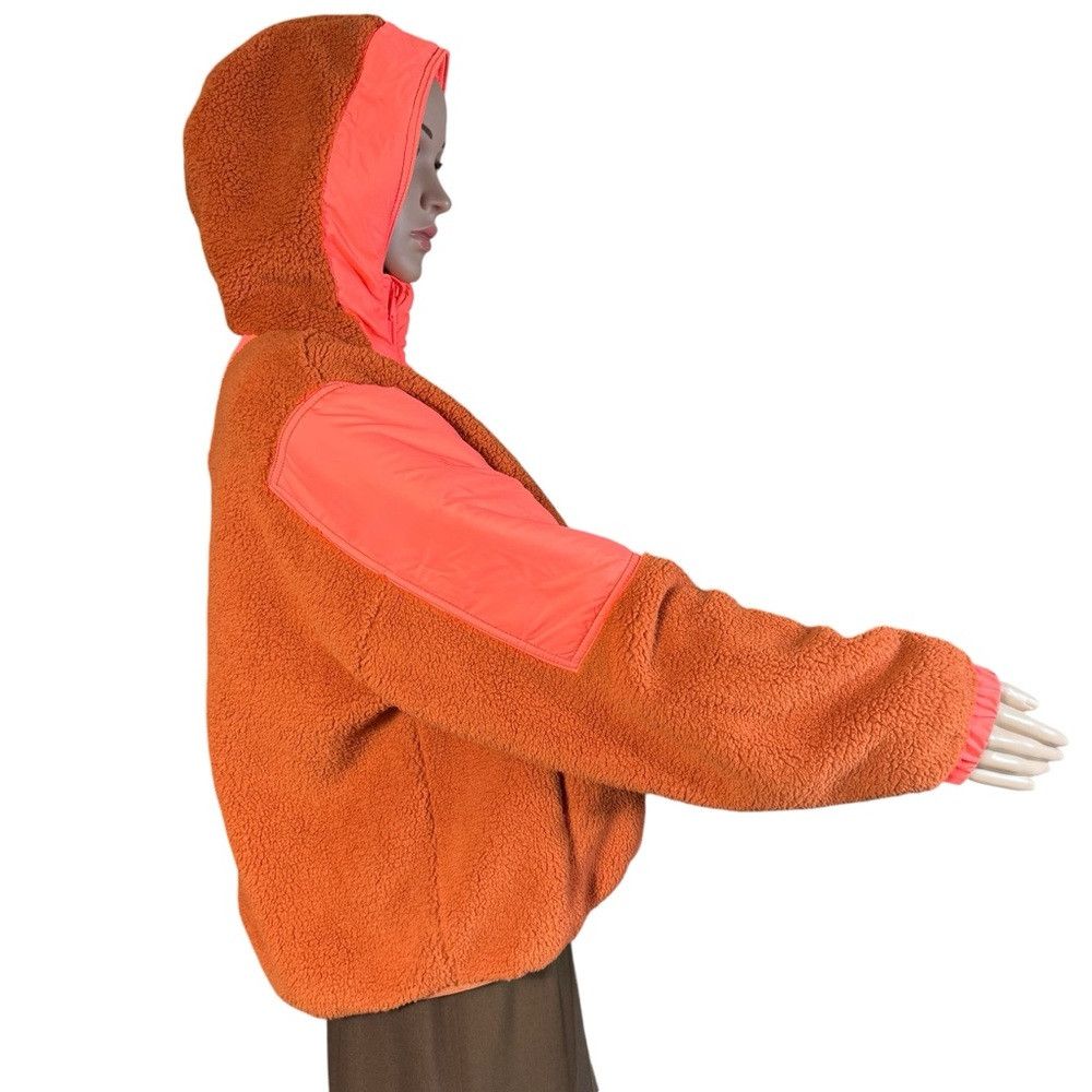 Free People New Free People Lead The Pack Fleece Coral Combo Pullover S Size XS / US 0-2 / IT 36-38 - 5 Thumbnail