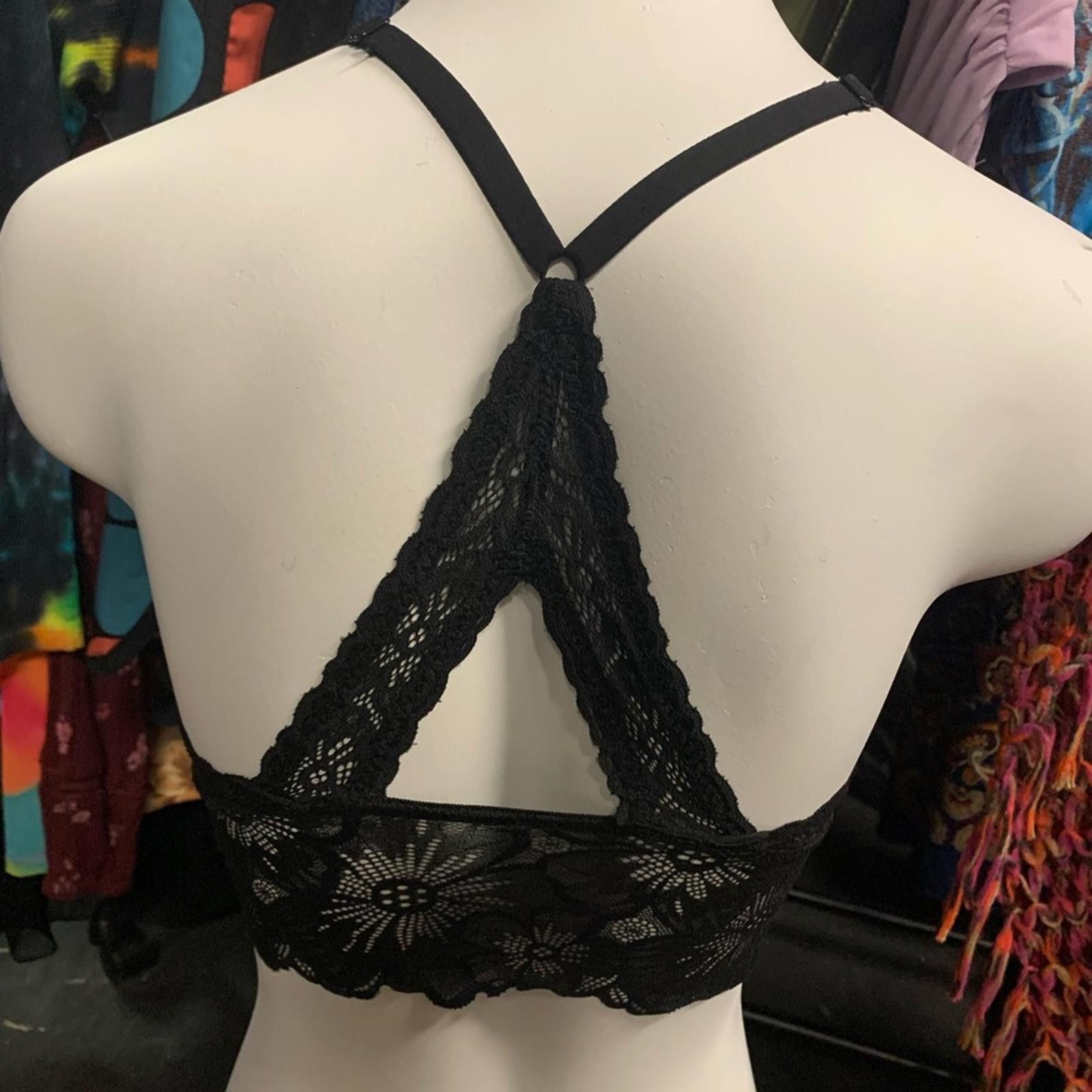 Bcbgmaxazria Black Lace Bralette by BCBG Size ONE SIZE - 4 Thumbnail