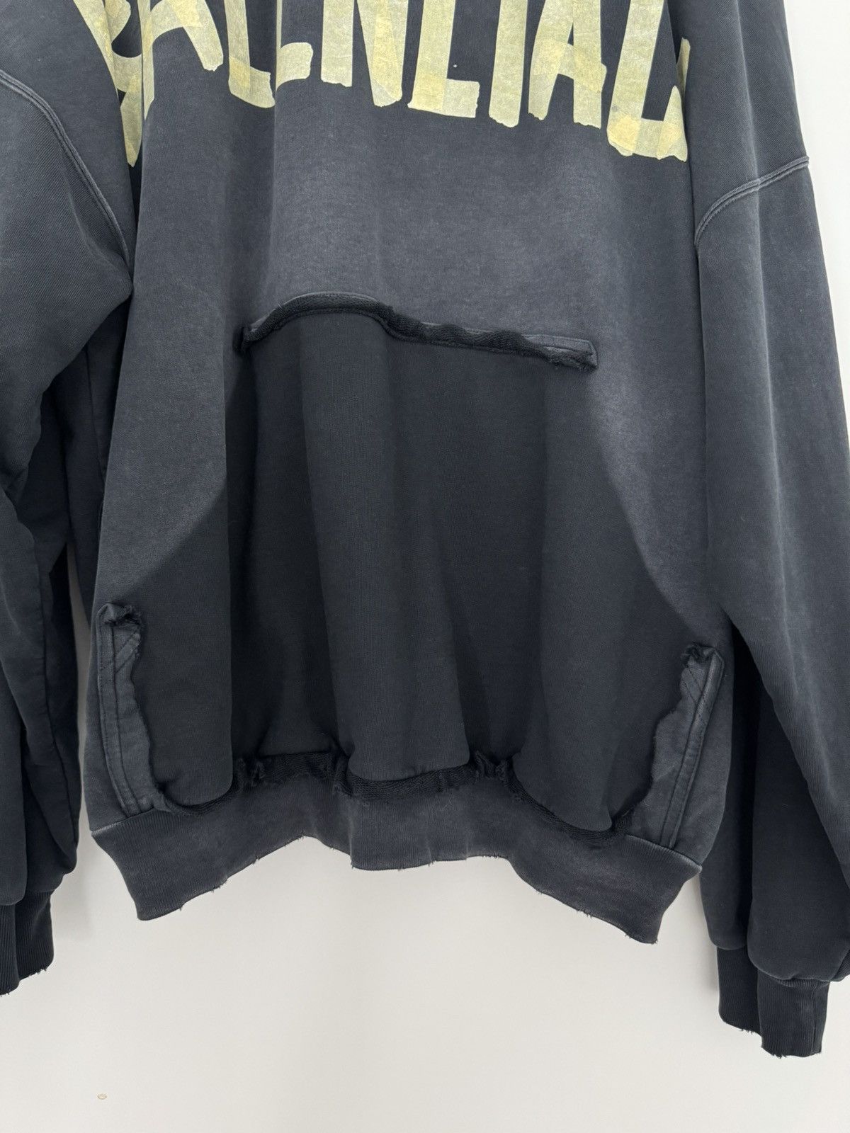 Balenciaga Tape Hoodie with Ripped Pocket Size US S / EU 44-46 / 1 - 3 Thumbnail