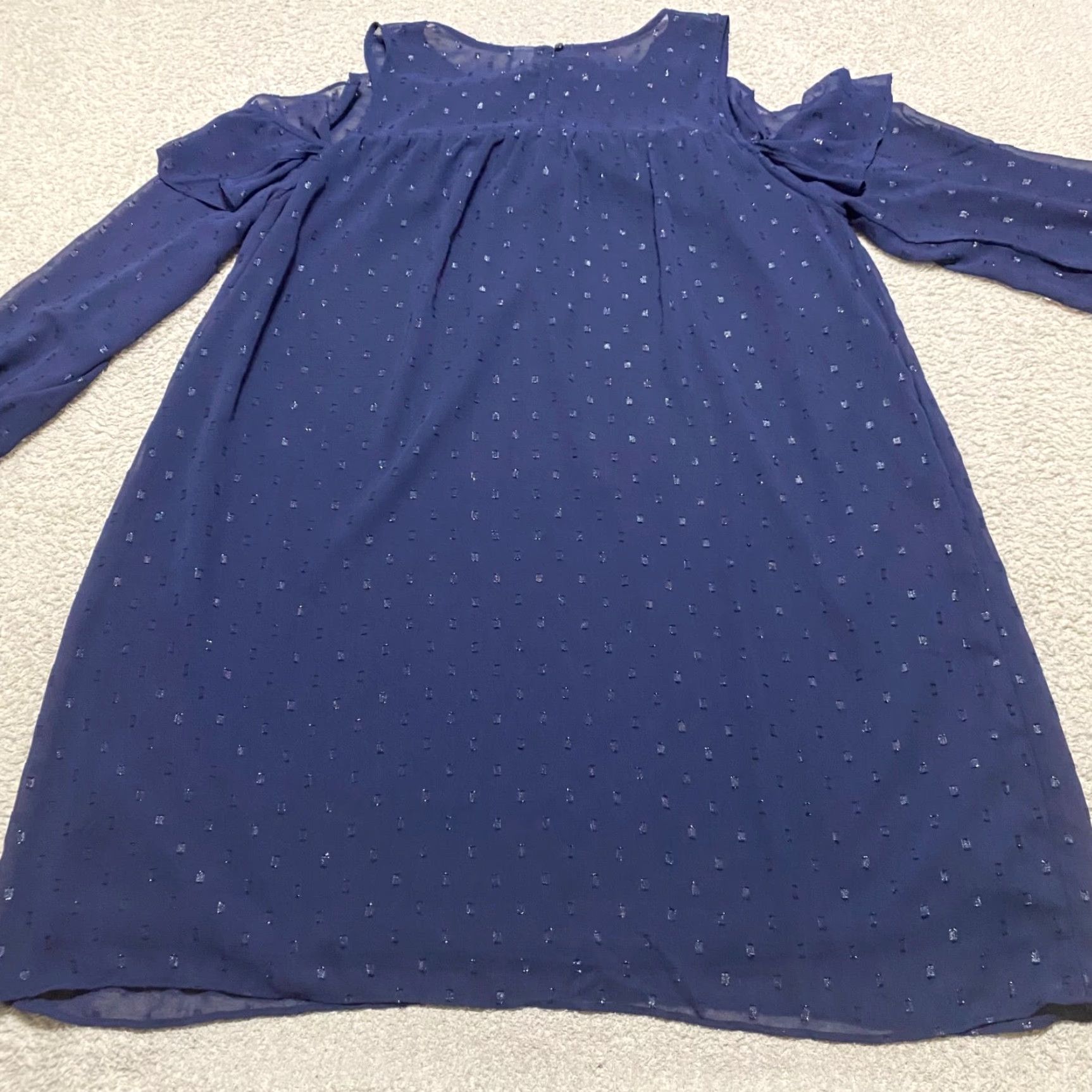 Old Navy Old Navy Dress Womens Short Chiffon Blue Lined Sheer Bohemian 90s Style N/A Size L / US 10 / IT 46 - 7 Thumbnail