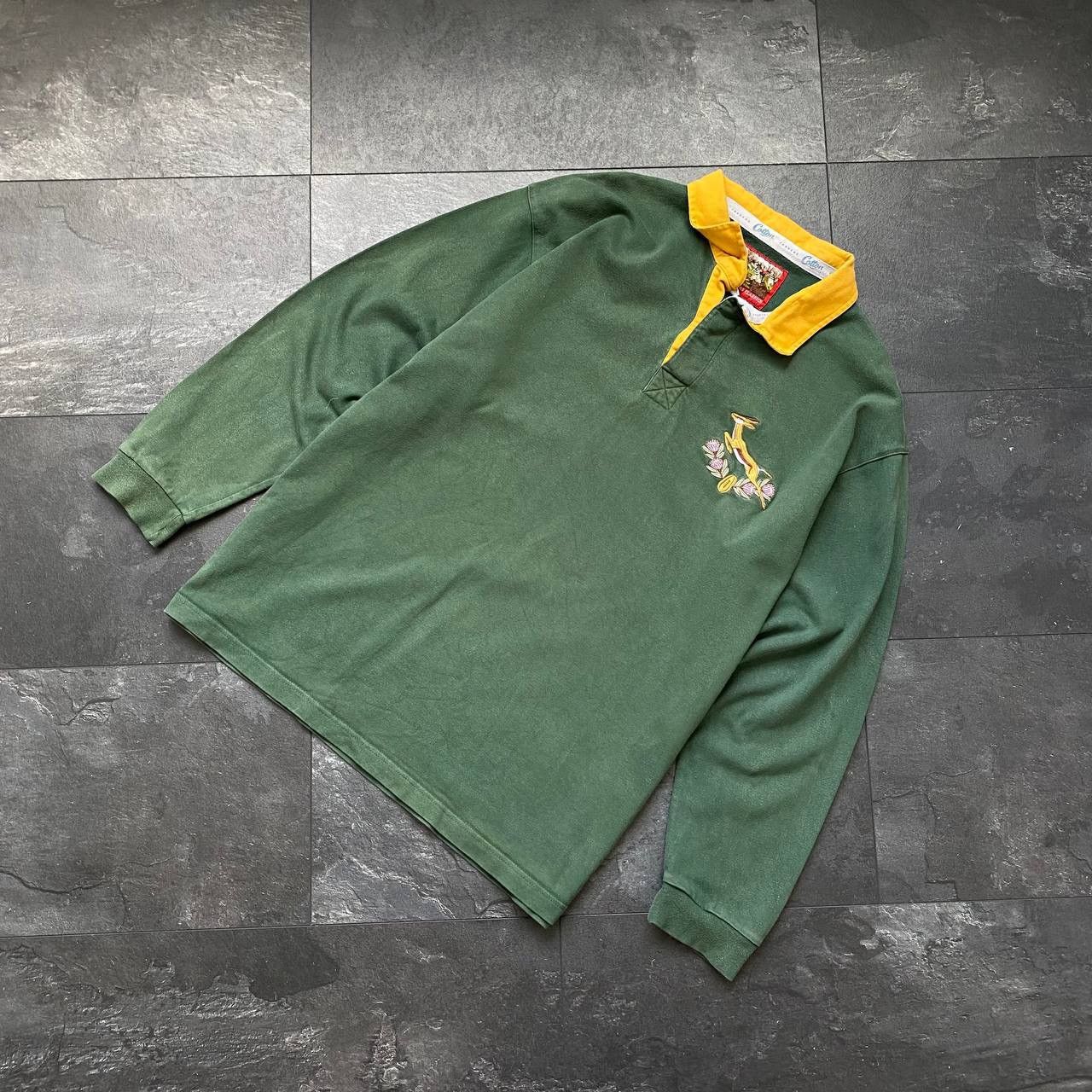 Vintage Retro Vintage 90s Cotton Traders South Africa Rugby Jersey Size US XXL / EU 58 / 5 - 1 Thumbnail