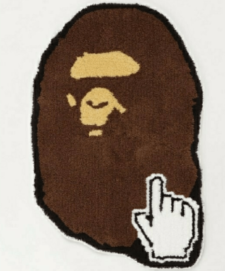 Bape A BATHING APE APE HEAD RUG MAT M BAPEC Size ONE SIZE - 1 Thumbnail