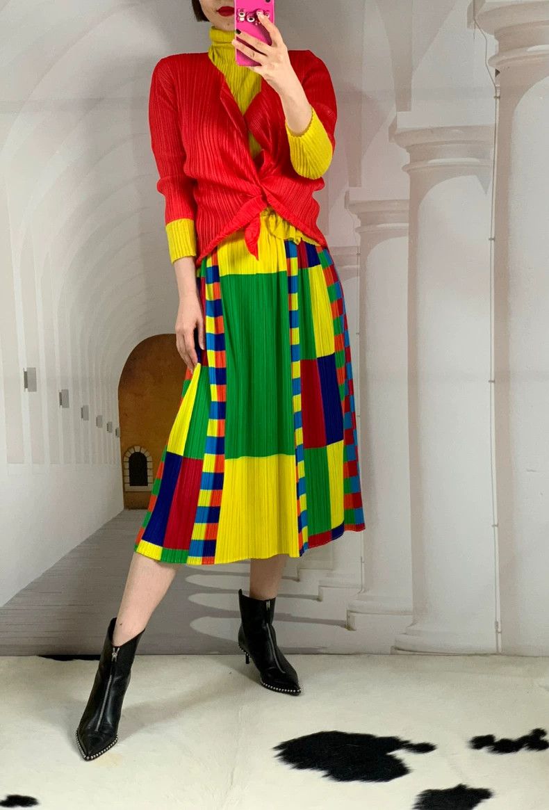 Issey Miyake issey miyake size:3 Vermilion pleated cardigan Size XXS / US 00 / IT 34 - 6 Thumbnail
