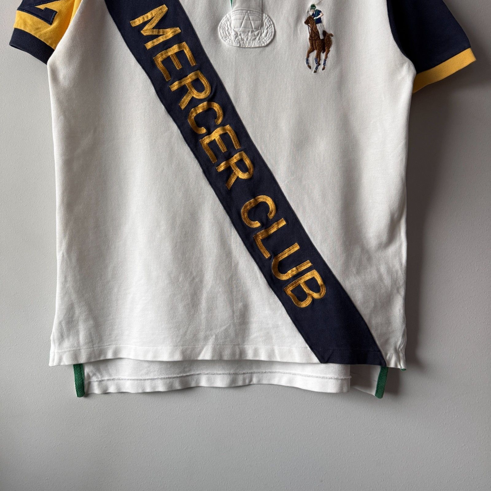 Polo Ralph Lauren Polo Ralph Lauren Mercer Club Shirt Big Pony Rugby T-shirt Size US M / EU 48-50 / 2 - 2 Thumbnail