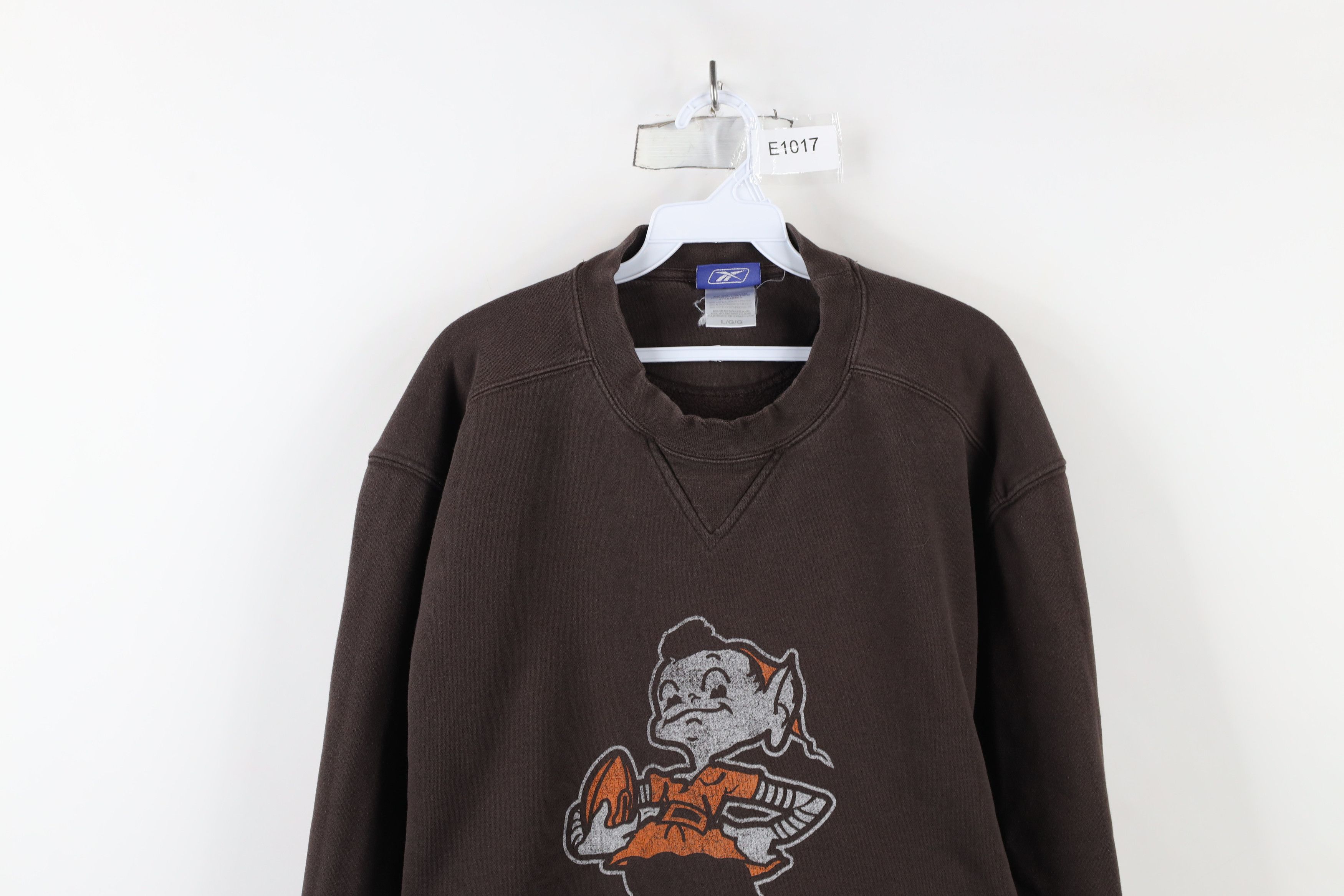 Reebok × Vintage Vintage Reebok Johnny Football Cleveland Browns Sweatshirt Size US L / EU 52-54 / 3 - 2 Thumbnail