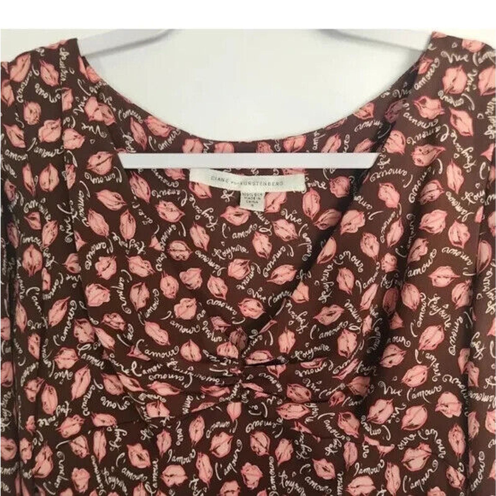 Diane von Furstenberg Vintage Diane Von Furstenberg 100% Silk Dress US 2 4 Pink Size S / US 4 / IT 40 - 7 Thumbnail