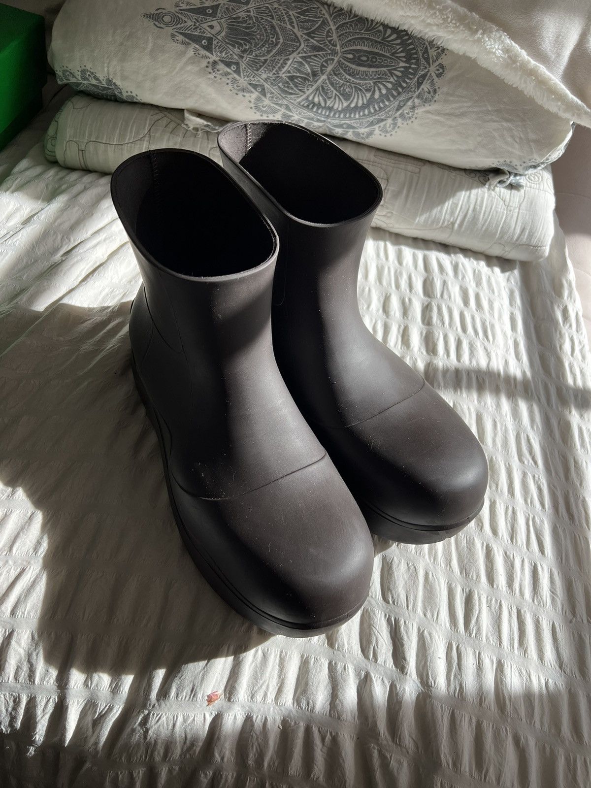 image of Bottega Veneta Puddle Boots In Chocolate Brown, Men's (Size 10)