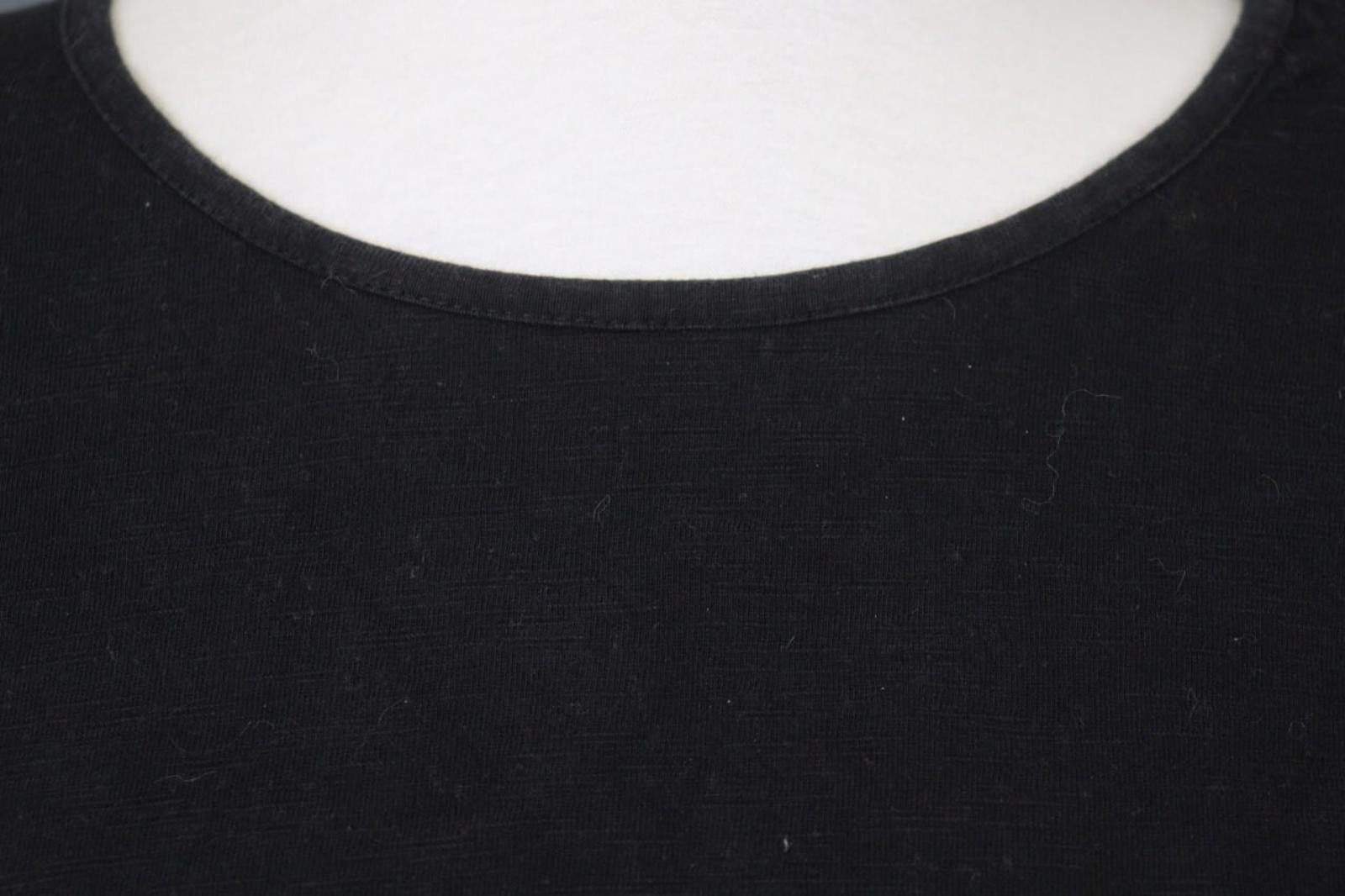 Designer ME+EM Black Cotton Crew Neck Puff Sleeve Blouse Top Size 6 Size M / US 6-8 / IT 42-44 - 5 Thumbnail