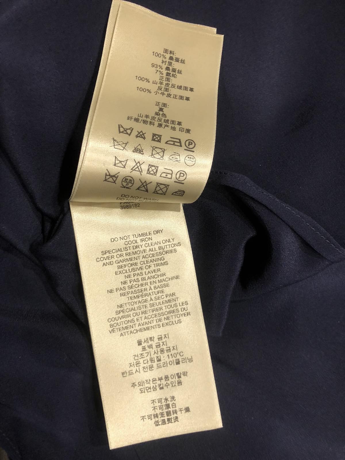 Burberry Burberry Silk Navy Dress USA 2 Size XS / US 0-2 / IT 36-38 - 9 Thumbnail