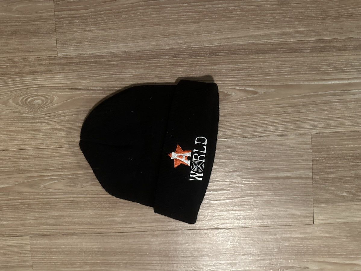 image of Travis Scott Astroworld Beanie in Black, Men's