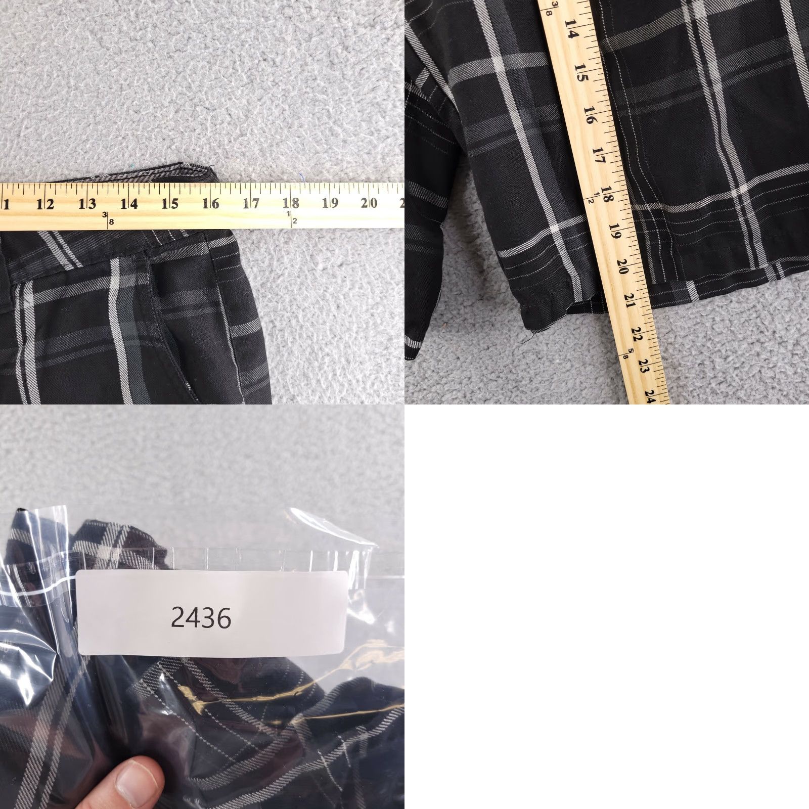 O'Neill O'Neill Bermuda Shorts Mens 32 Black Plaid Bermuda Shirt? Size US 32 / EU 48 - 8 Thumbnail