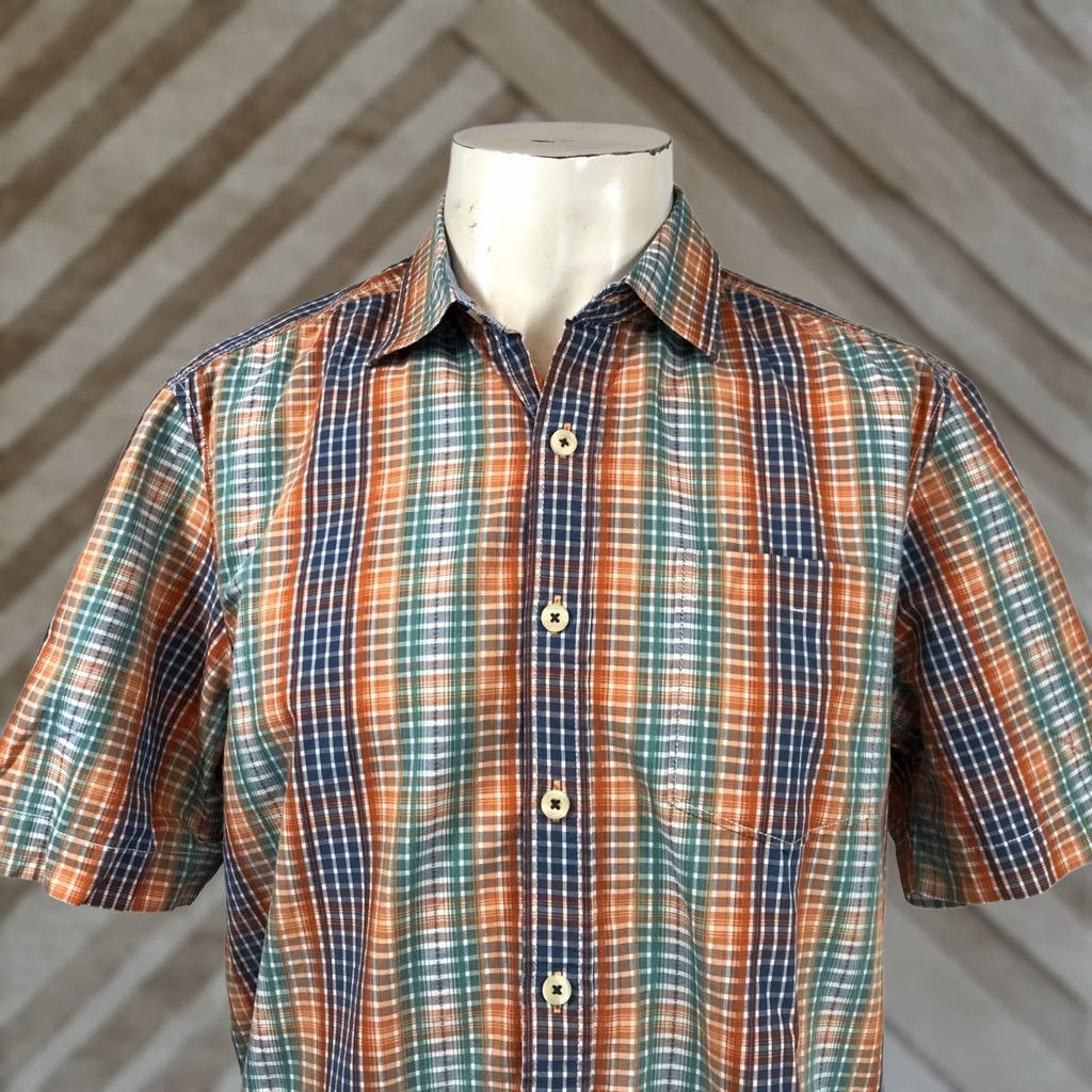 Tommy Bahama Tommy Bahama Multicolor Short Sleeve Button Up Cotton Shirt Mens Medium Size US M / EU 48-50 / 2 - 1 Thumbnail