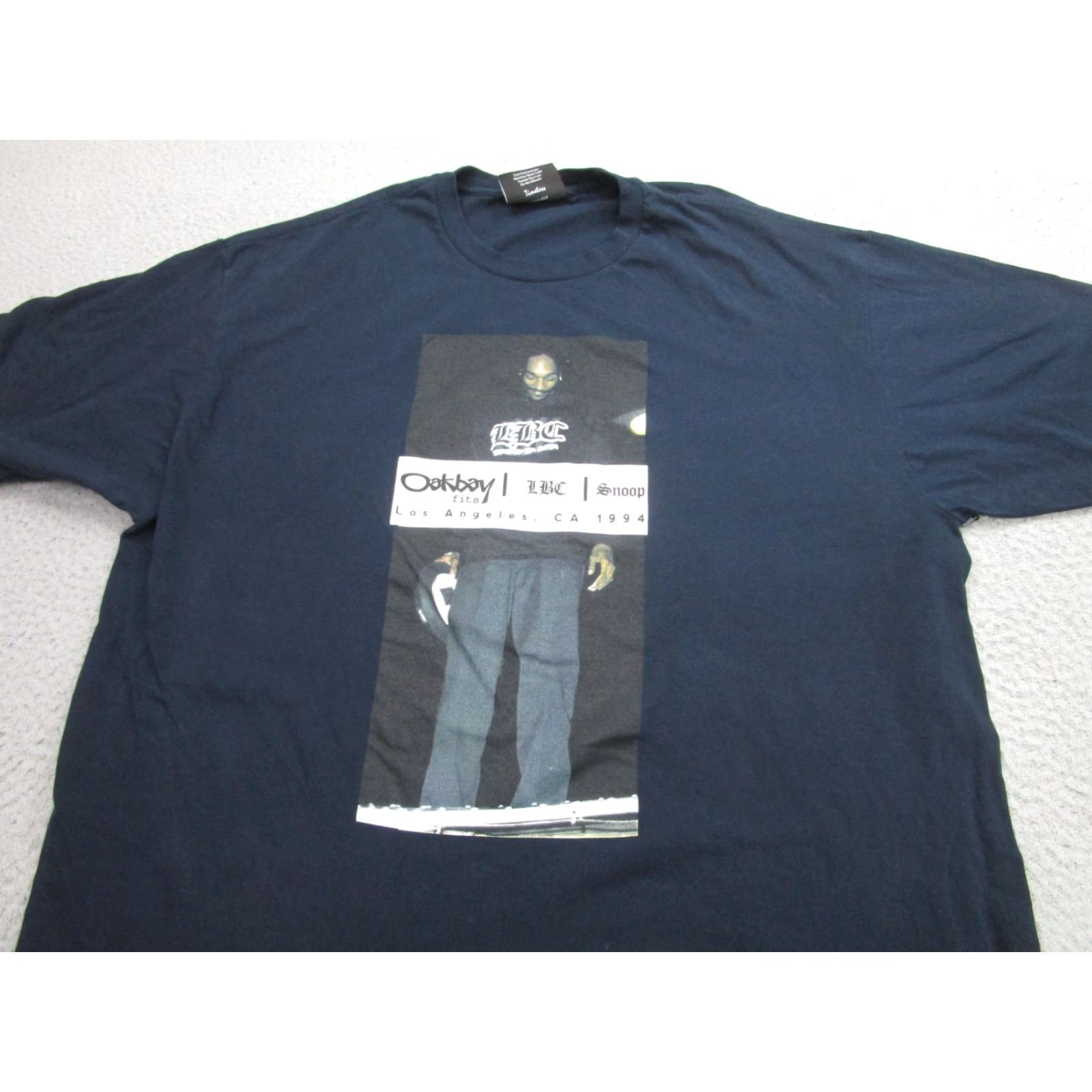 Vintage Oakbay Shirt Mens 2XL Black Los Angeles 1994 Hip Hop Rap Graphic LBC Snoop USA Size US XXL / EU 58 / 5 - 2 Thumbnail