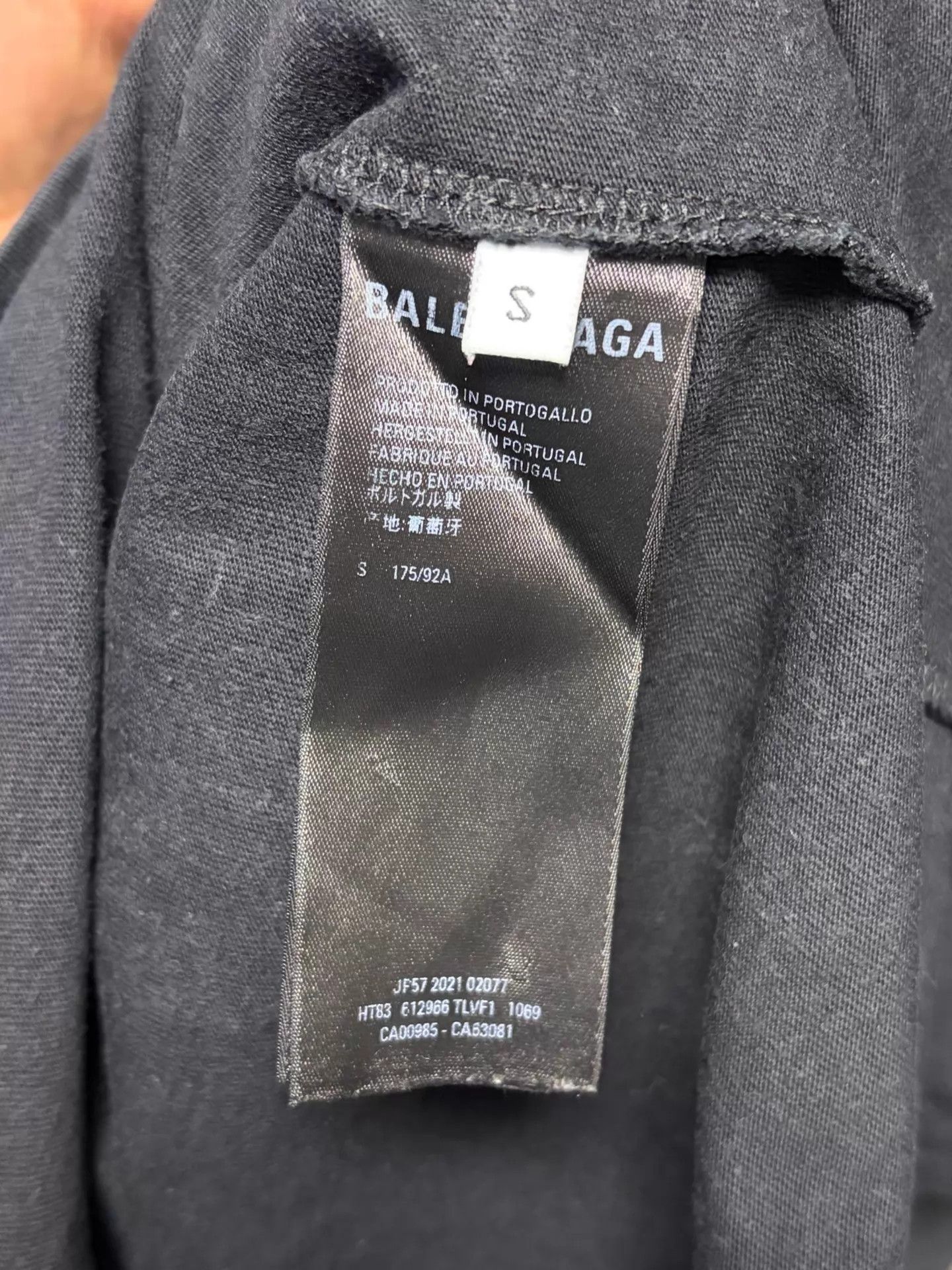 Balenciaga Balenciaga Black Short Sleeve T-Shirt SZ Size US S / EU 44-46 / 1 - 4 Thumbnail