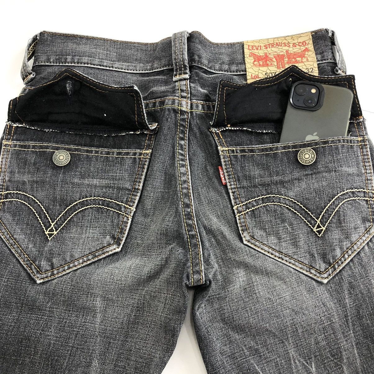 If Six Was Nine × Le Grande Bleu (L.G.B.) × Levi's Crazy Flare Jeans Levis 507 Multi Pocket Y2K Faded Pants Size US 32 / EU 48 - 12 Thumbnail
