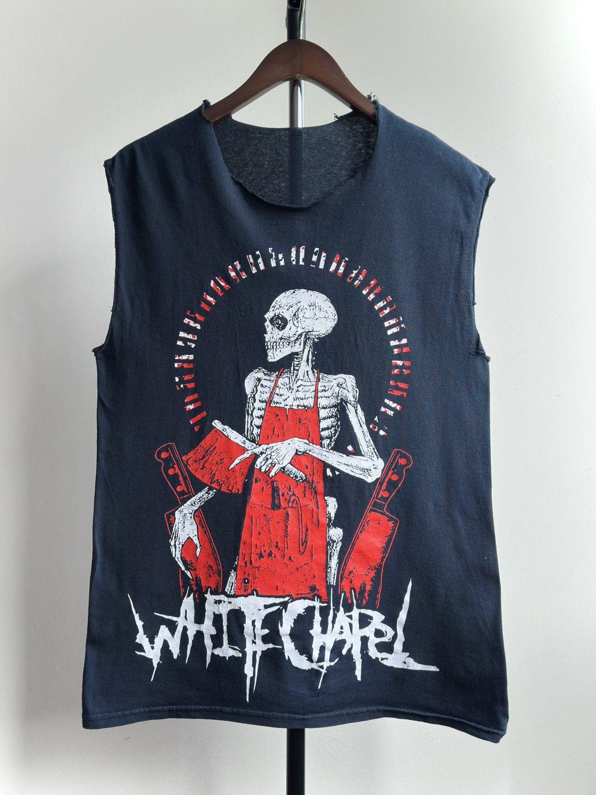 Band Tees × Vintage VINTAGE Y2K WHITECHAPEL METAL BAND TANK TOP TEE Size US M / EU 48-50 / 2 - 1 Thumbnail