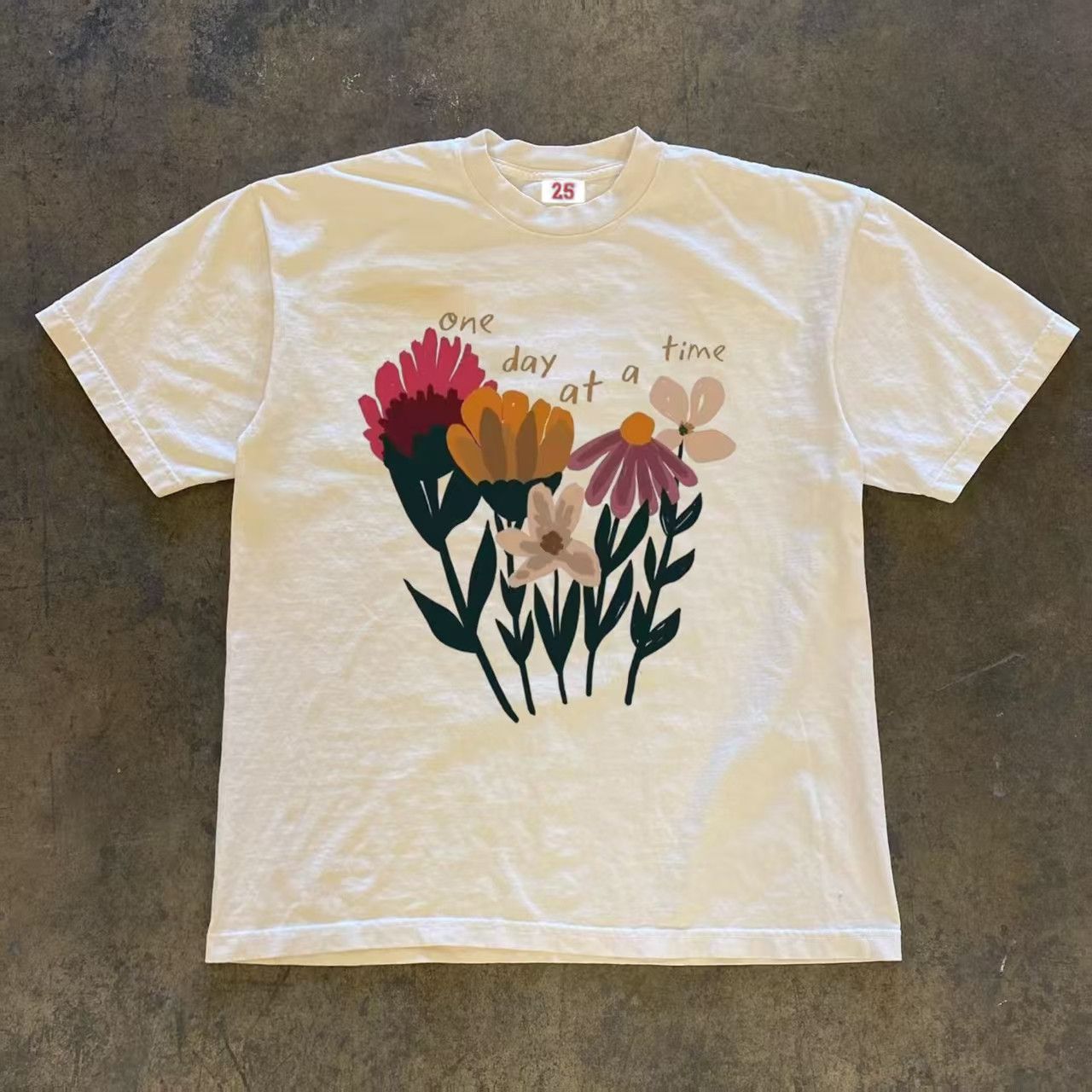 Japanese Brand × Vintage White casual retro floral print t-shirt Size US M / EU 48-50 / 2 - 1 Thumbnail