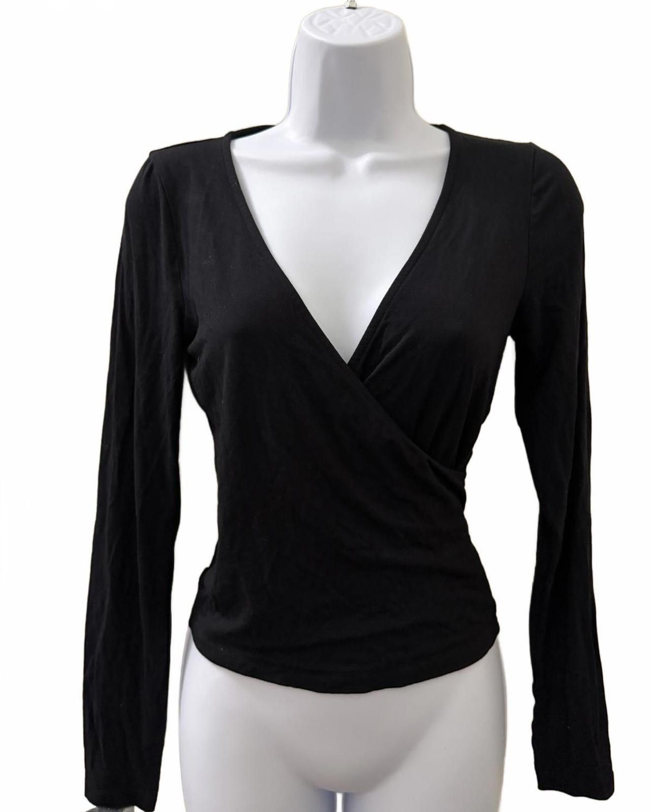 Other ASOS Wrap Top in Black (US 2) Size XS / US 0-2 / IT 36-38 - 2 Thumbnail