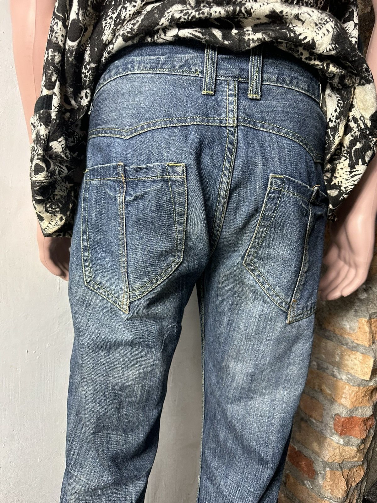 Japanese Brand 2#1 Flare Distressed Jeans Nice Split Back Pocket Size US 32 / EU 48 - 24 Thumbnail