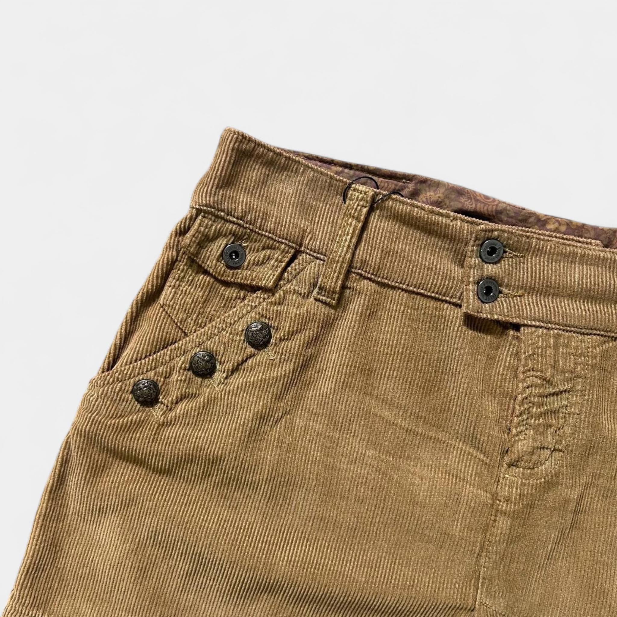 Dolce & Gabbana Dolce & Gabbana Corduroy Skirt Size 26" / US 2 / IT 38 - 2 Thumbnail