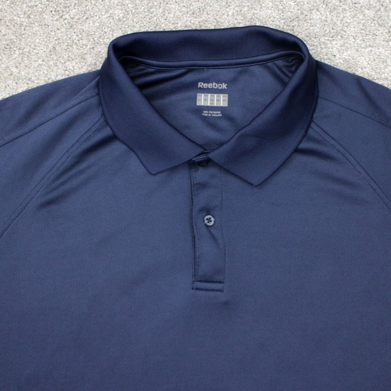 Reebok Reebok Golf Polo Shirt Mens 4XL XXXXL Blue 100% Polyester Short Sleeve Pullover Polo Shirt Golf Shirts Mens Blue 4XL Size US XXL / EU 58 / 5 - 7 Thumbnail
