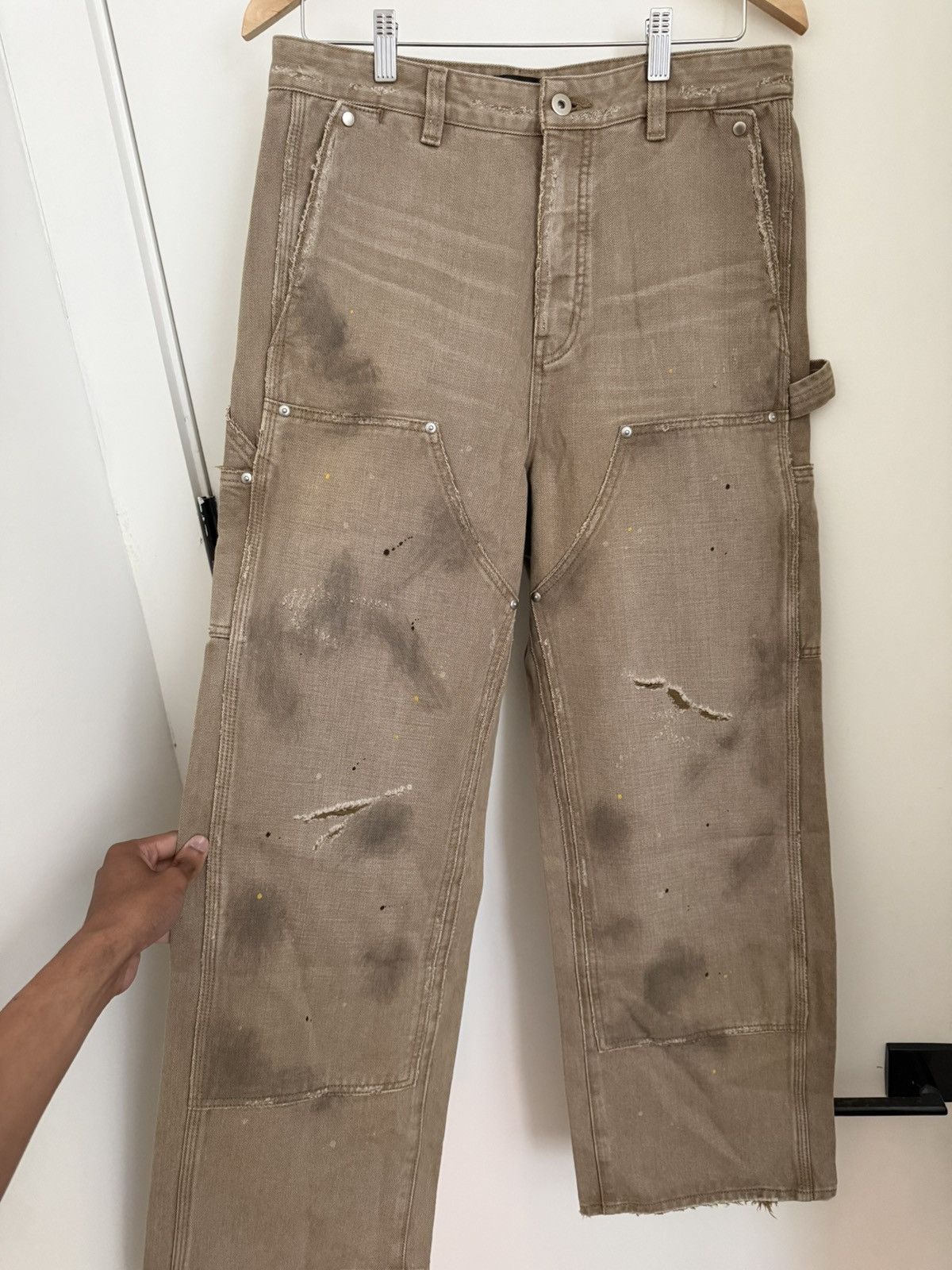 Vuja De Vuja De Steve Distressed Selvedge Jeans | Grailed