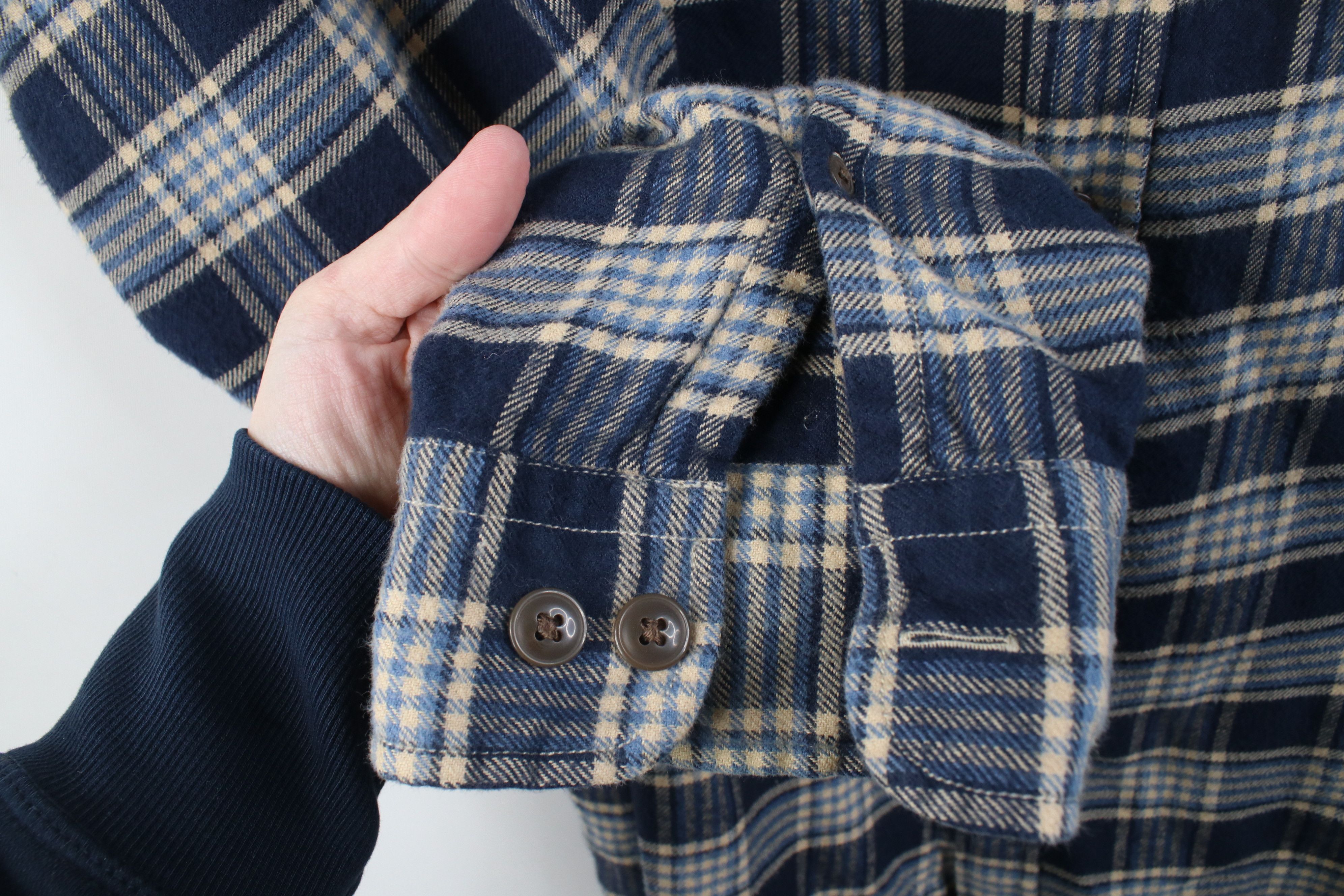 Lands' End Vintage 90s Lands End Collared Button Down Shirt Plaid Size US L / EU 52-54 / 3 - 5 Thumbnail