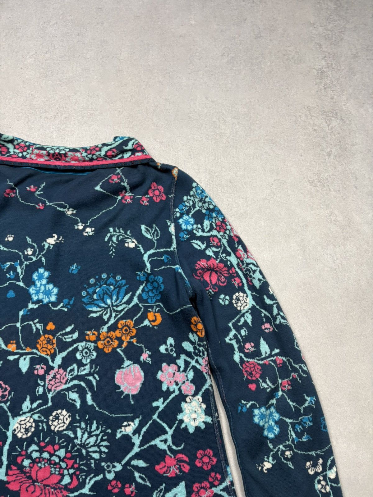 Vintage Ivko Floral Jacquard Knit Cardigan Button Up Boho Art Rare L Size L / US 10 / IT 46 - 15 Thumbnail