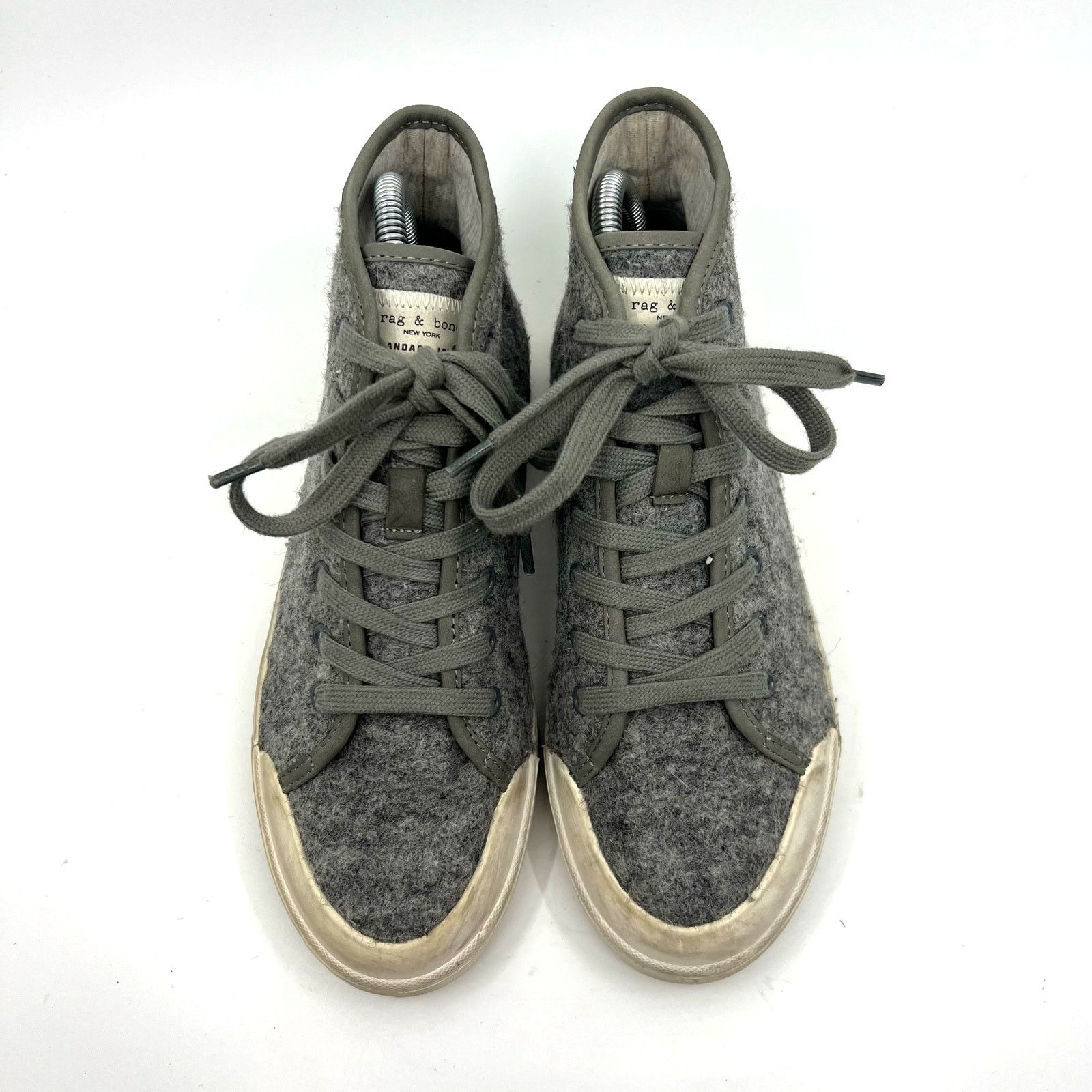Rag & Bone Rag & Bone Standard Issue Wool Gray Sneaker Women's 8 US Size US 8 / IT 38 - 5 Thumbnail