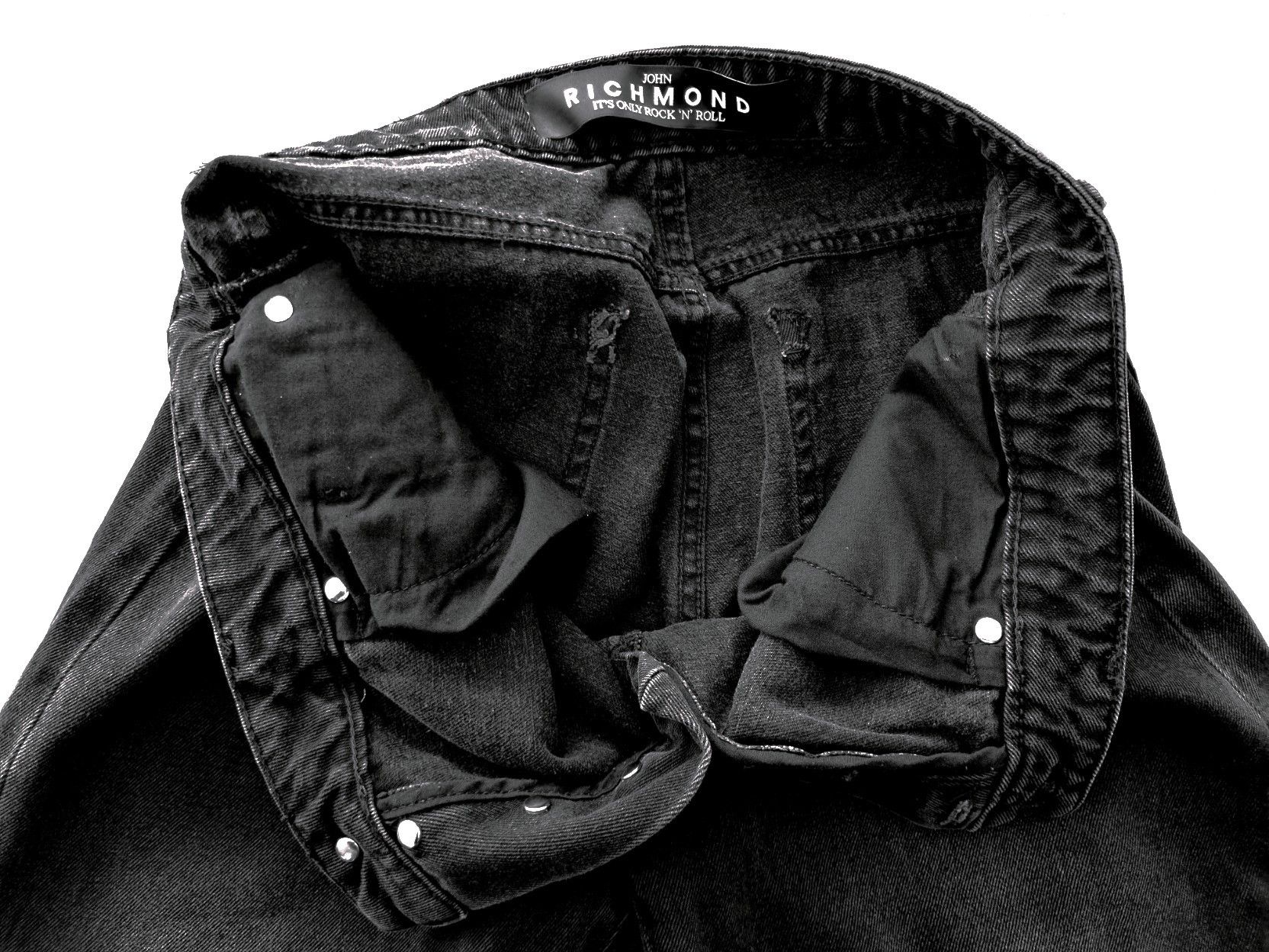 John Richmond John Richmond It's Only Rock'N'Roll Distressed Jeans Size US 33 - 6 Thumbnail