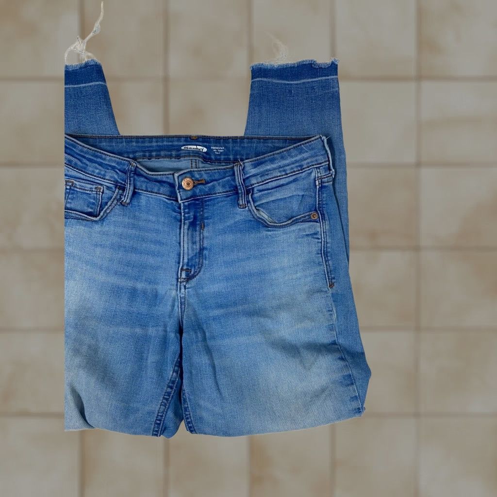 Old Navy Old Navy Jeans Womens 4 Blue Rockstar Skinny Denim 28x26 Stretch Straight Classic Arizona jeans Size 27" / US 4 / IT 40 - 1 Thumbnail