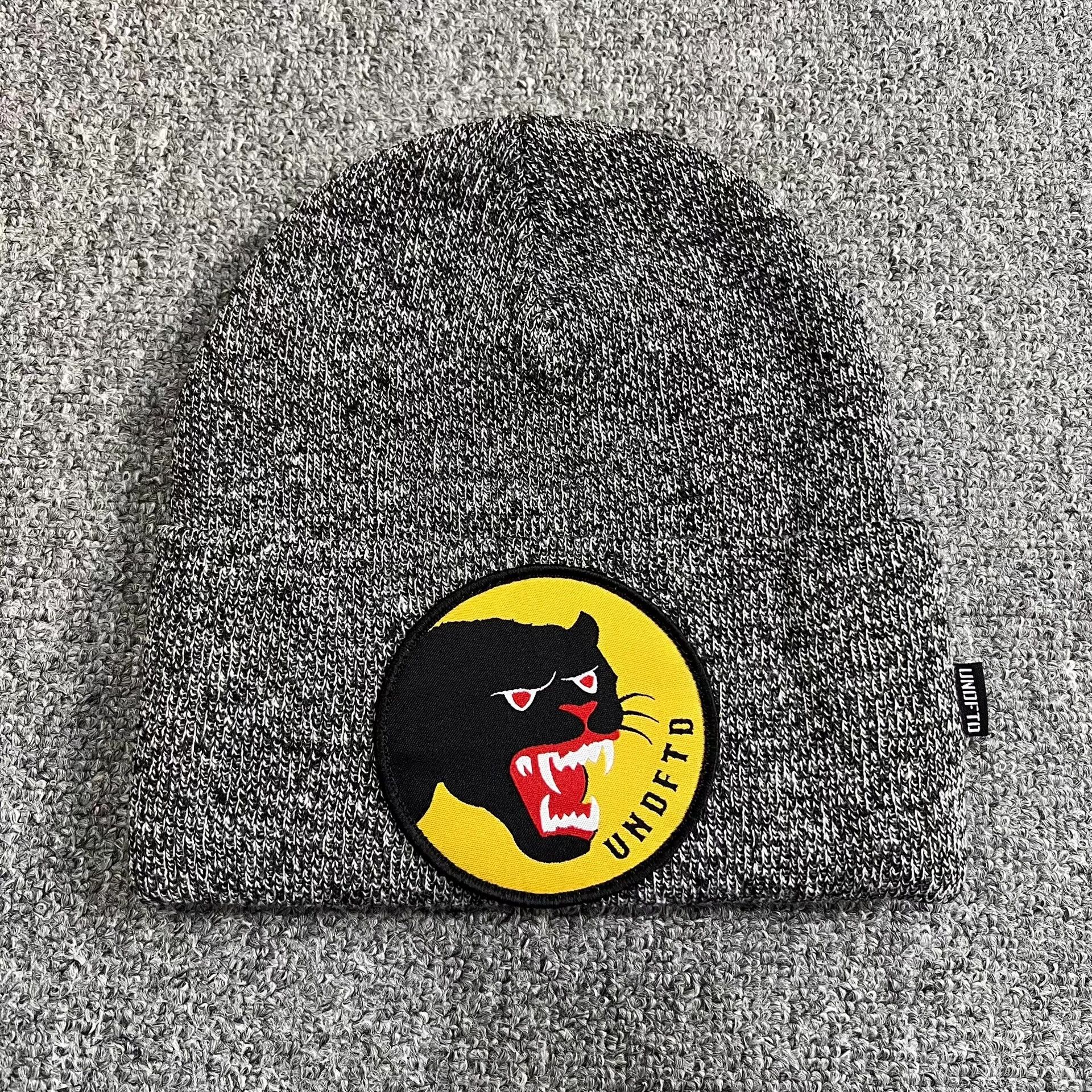 Undefeated Undefeated Big Leopard Head Embroidered Knitted Beanie Q7 Size ONE SIZE - 4 Thumbnail
