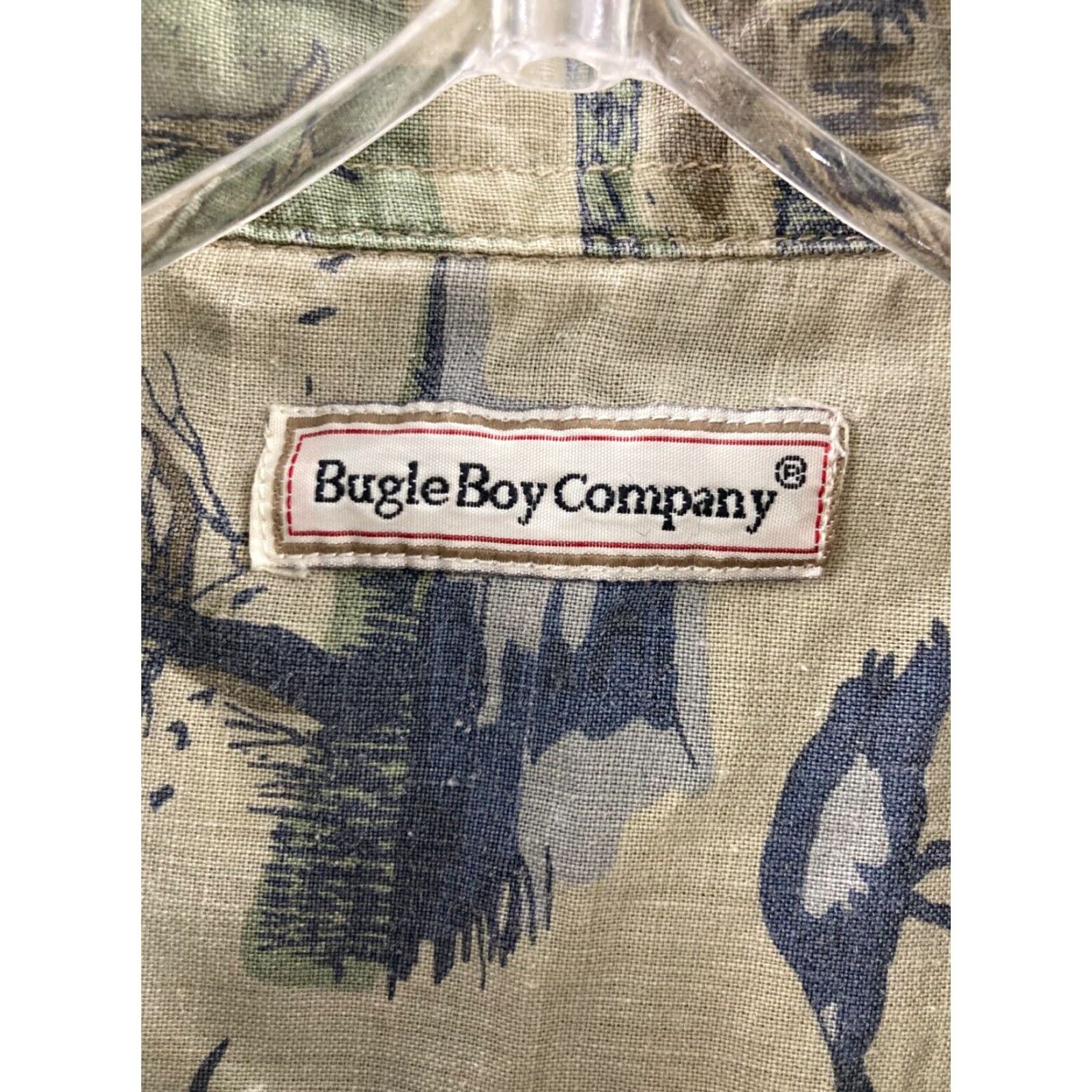 Bugle Boy VINTAGE Bugle Boy Shirt Mens Large Long Sleeve Button Up Hunting AOP Size US L / EU 52-54 / 3 - 4 Thumbnail