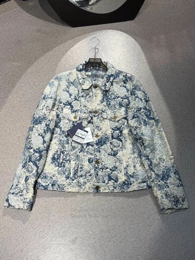 Louis Vuitton Louis Vuitton Floral Denim Jacket. Size US XL / EU 56 / 4 - 1 Thumbnail