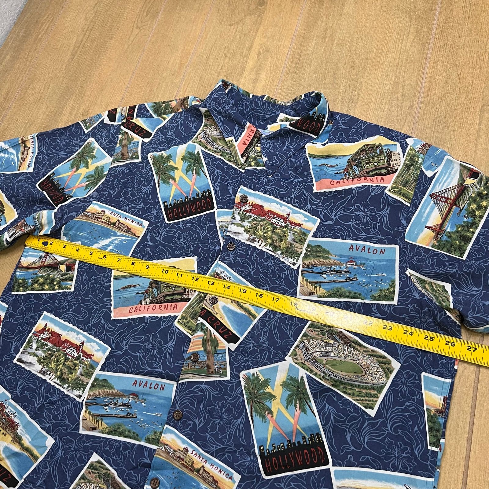 Reyn Spooner Reyn Spooner Hawaiian Shirt XXL California Postcard Aloha Size US XXL / EU 58 / 5 - 5 Thumbnail