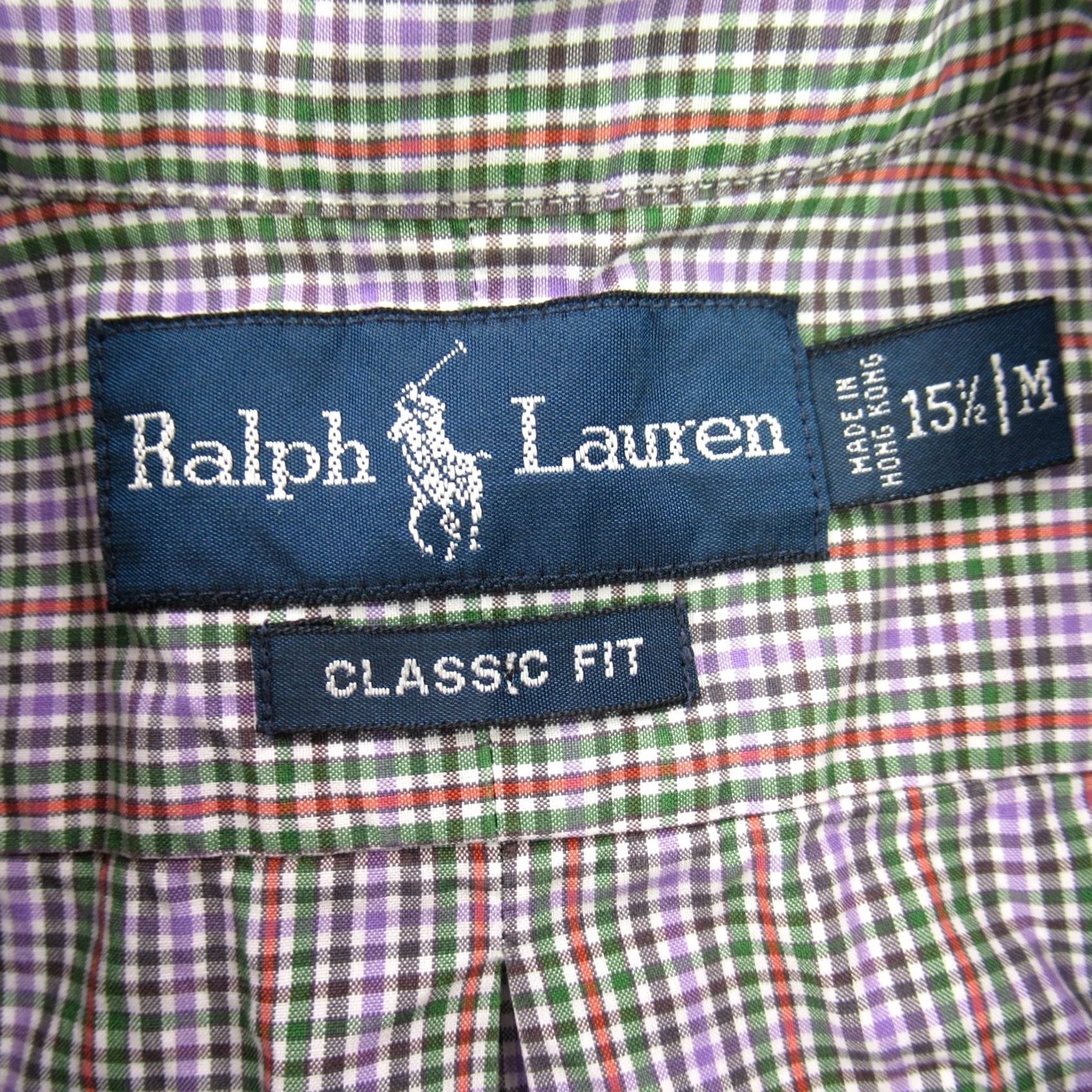 Polo Ralph Lauren Polo Ralph Lauren Shirt Mens 15.5 Long Sleeve Button Front Pony Medium Cotton Plaid Dress Casual Shirt Womens? Size US L / EU 52-54 / 3 - 3 Thumbnail