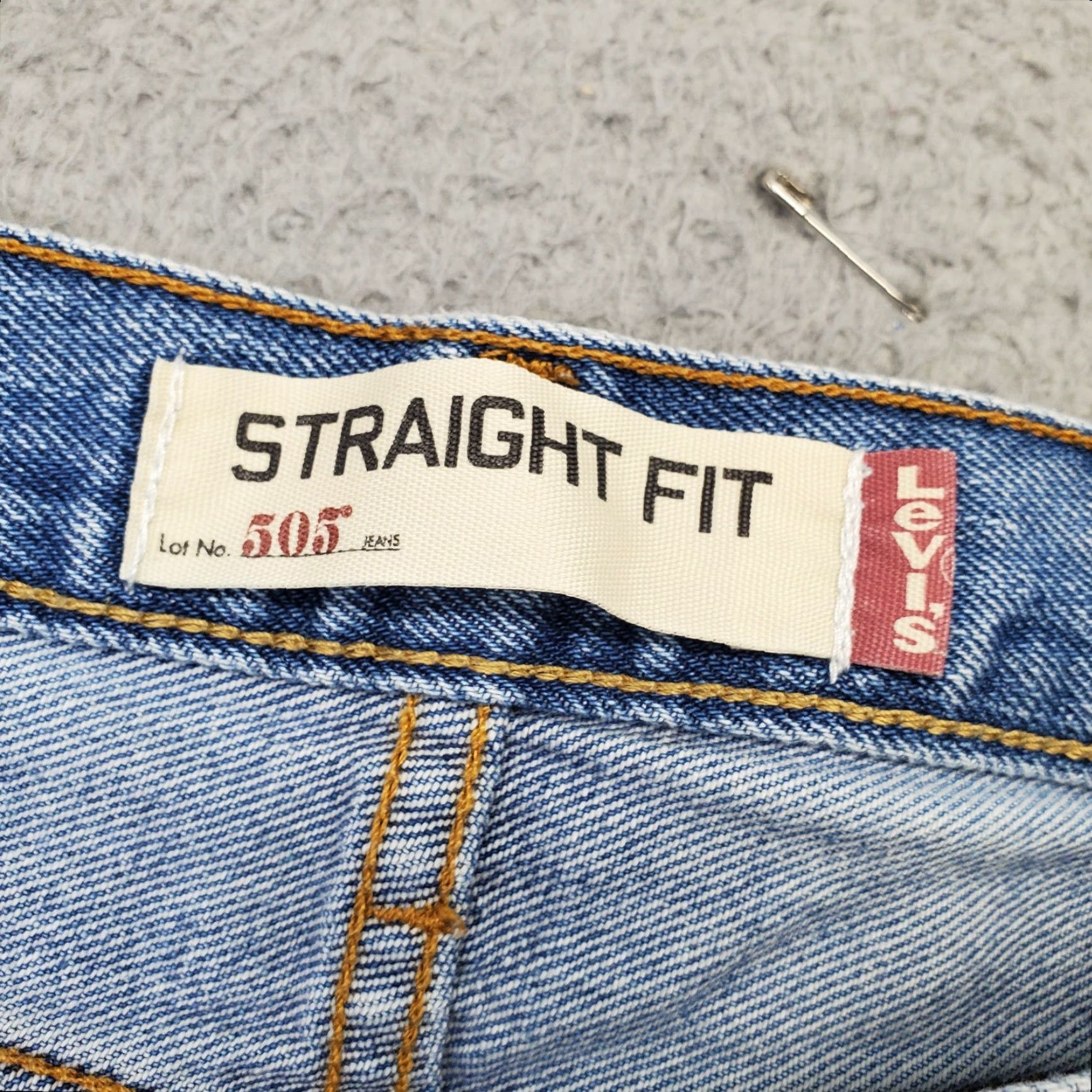 Levi's Levi's 505 Jeans Mens 34 Denim Blue Medium Wash Straight Fit Regular Waist 34 Inseam 30" 5-Pocket Design Size: 34 Mens Color: Blue Size US 34 / EU 50 - 6 Thumbnail