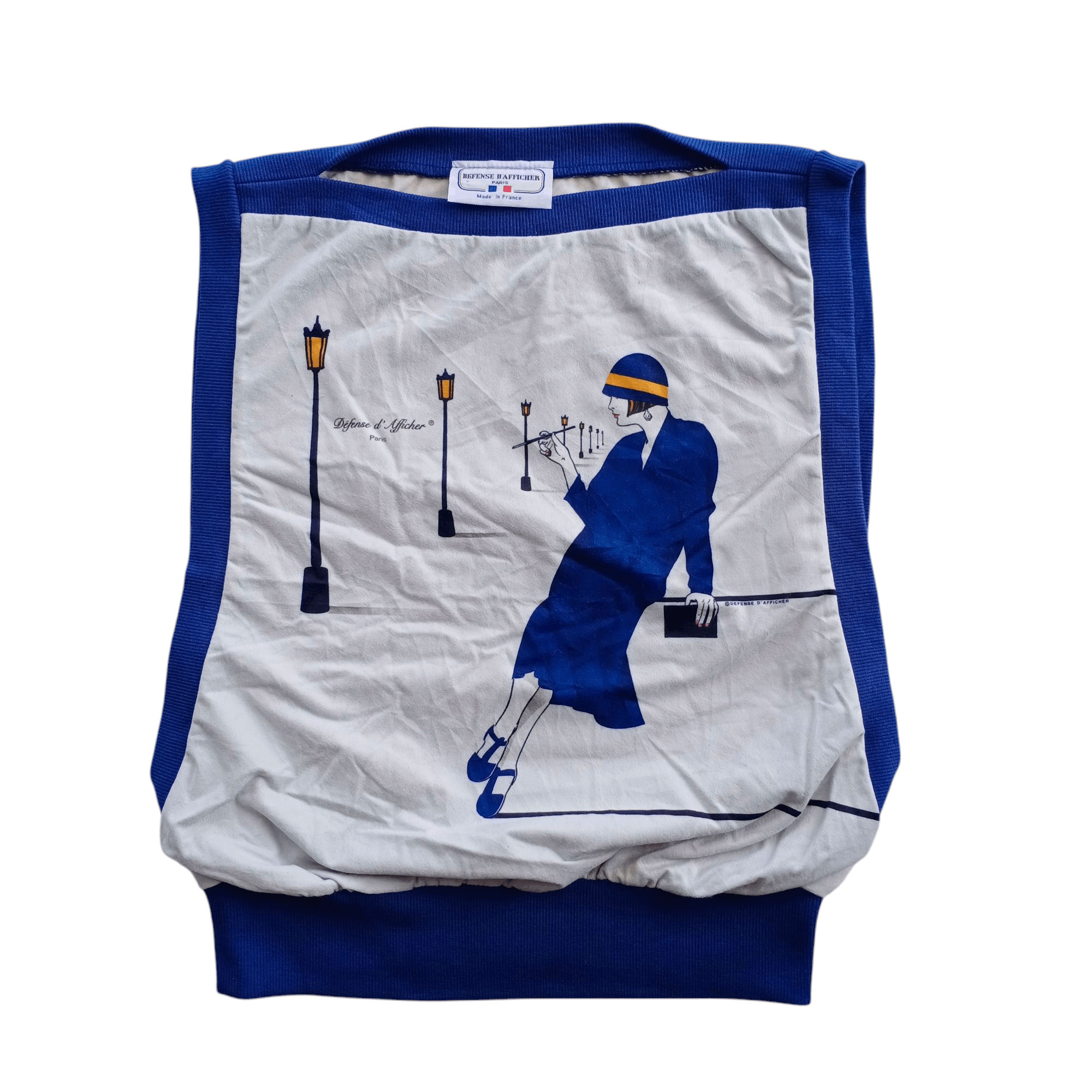 Designer Vintage Defense D'Afficher Paris Made France Lady Art Shirt Size US S / EU 44-46 / 1 - 1 Thumbnail