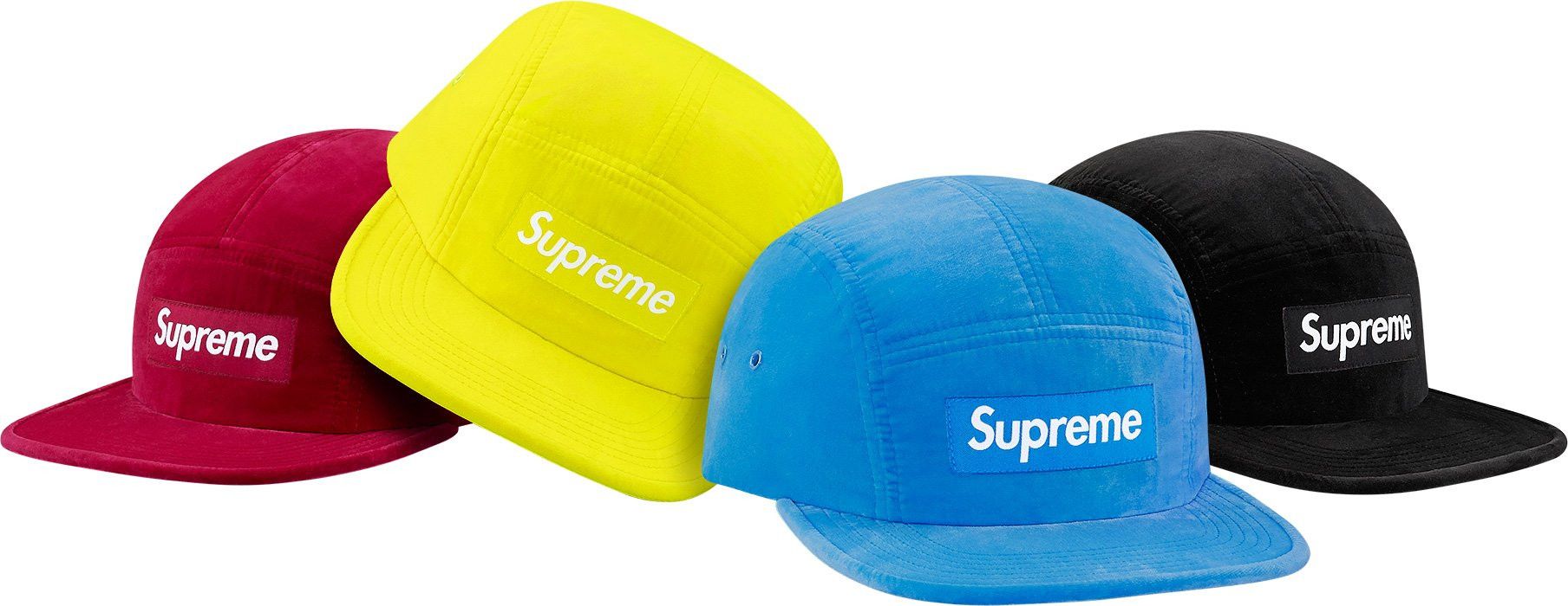 Supreme Supreme Velour Camp Cap 5 Panel Maroon Burgundy SS16 Size ONE SIZE - 14 Thumbnail