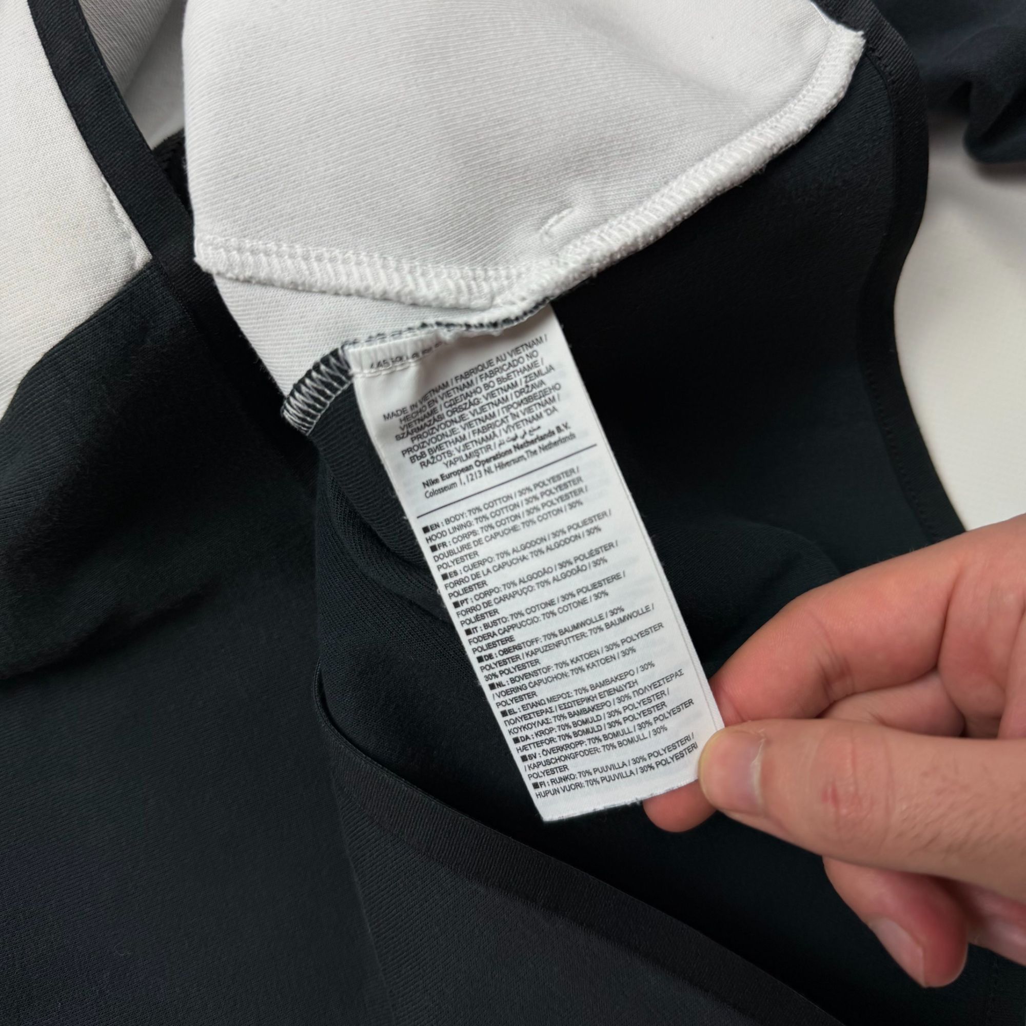 Nike Nike Tech Fleece Hoodie S Black White Drill Y2K Full Zip Win Size US S / EU 44-46 / 1 - 5 Thumbnail