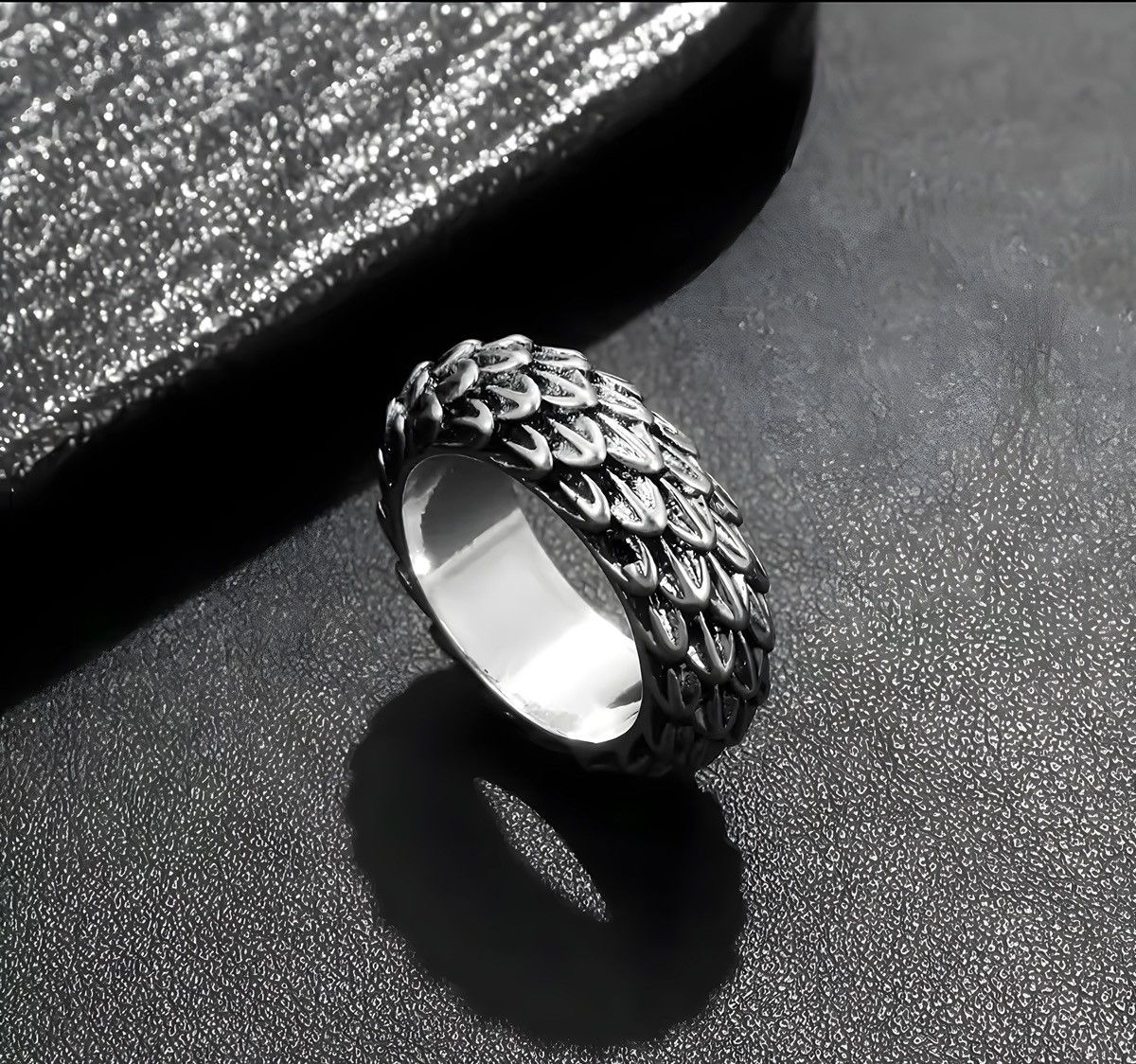 Jewelry Silver dragon ring Size ONE SIZE - 2 Thumbnail