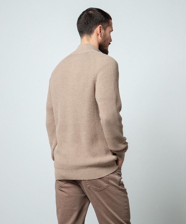 Brunello Cucinelli o1w1db10924 Cardigan in Brown Size US XXL / EU 58 / 5 - 2 Thumbnail