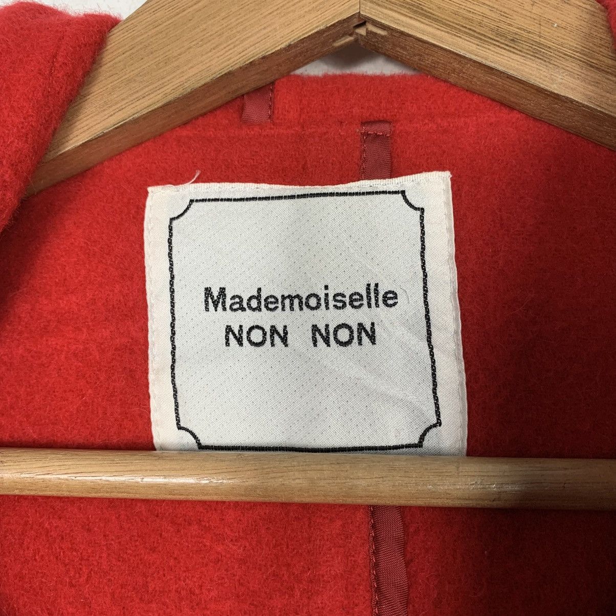 Japanese Brand Mademoiselle Non Non Red Wool Duffle Coat Size M / US 6-8 / IT 42-44 - 15 Thumbnail