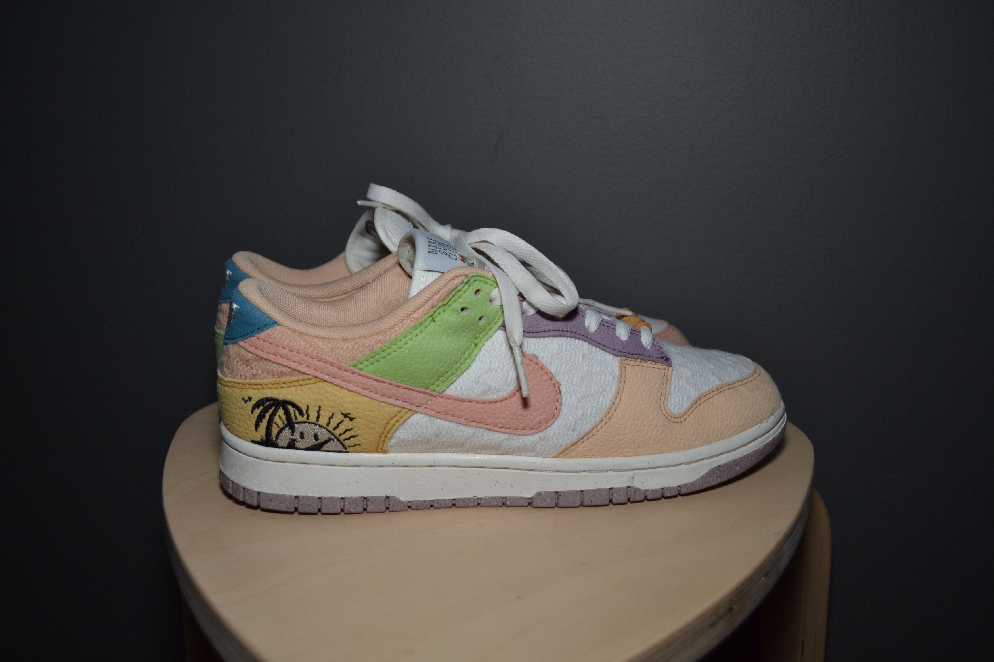 Nike Nike Dunk Low SE Sun Club Multi Peach Pink DQ0265-100 10 US Size US 10 / IT 40 - 2 Thumbnail