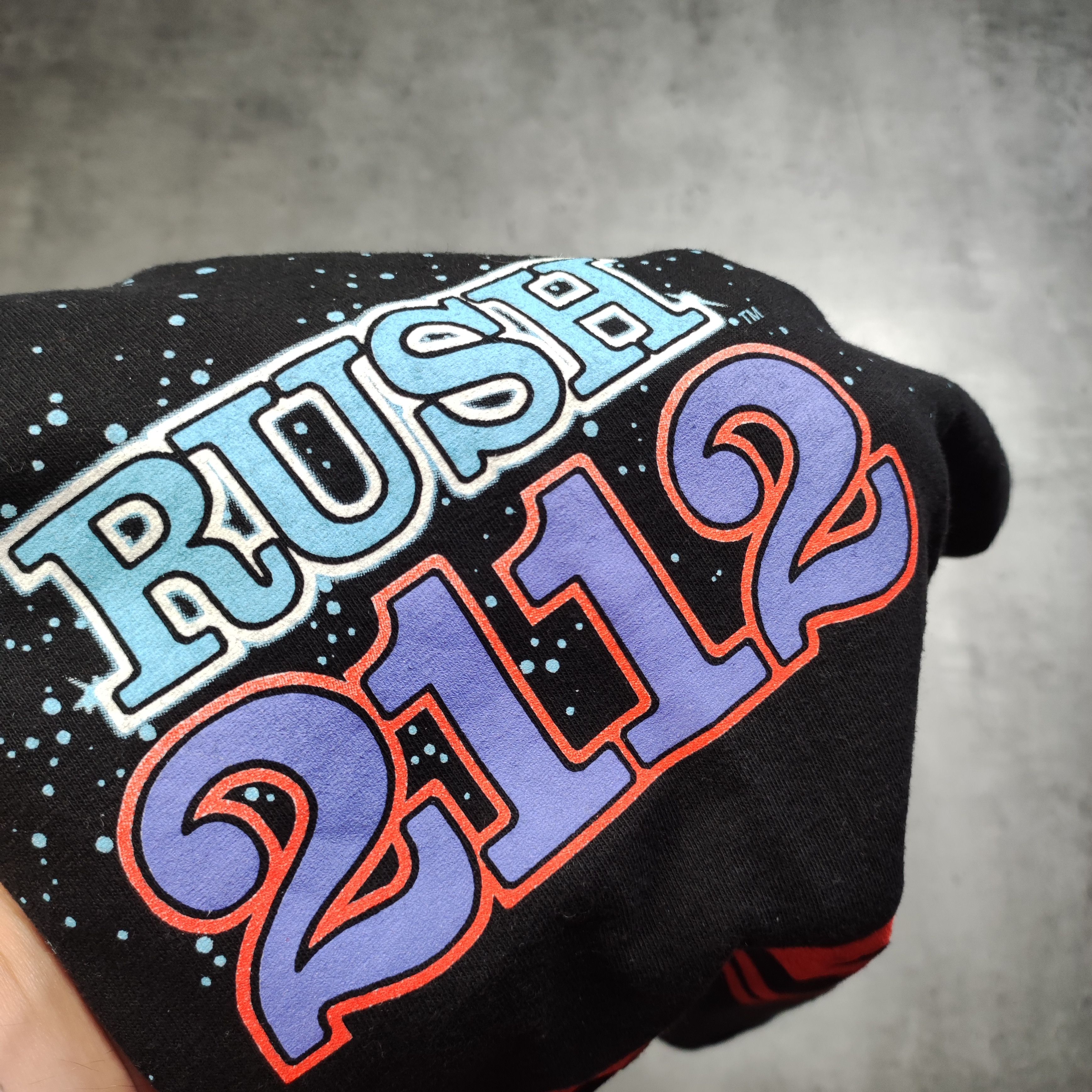 Band Tees × Vintage Vintage RARE 90s Rush 2112 Rock Tour Merch Promo Tee Size US L / EU 52-54 / 3 - 6 Thumbnail