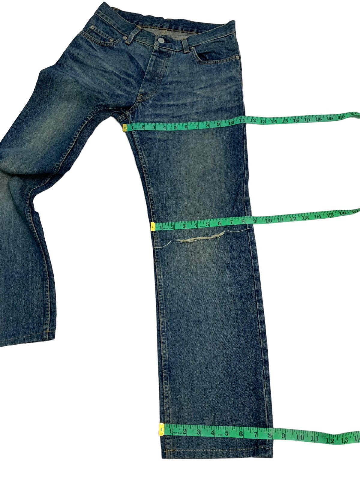 Helmut Lang 🔥Vintage Distressed Helmut Lang denim Jeans Size US 30 / EU 46 - 17 Thumbnail